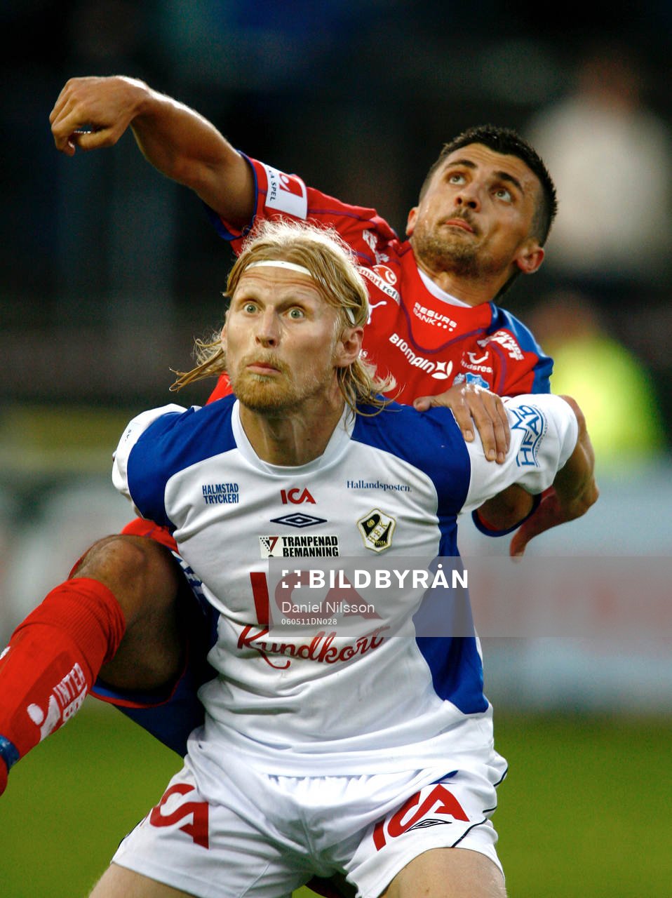 Eldin Karisik, Helsingborg och Per Johansson, Halmstad