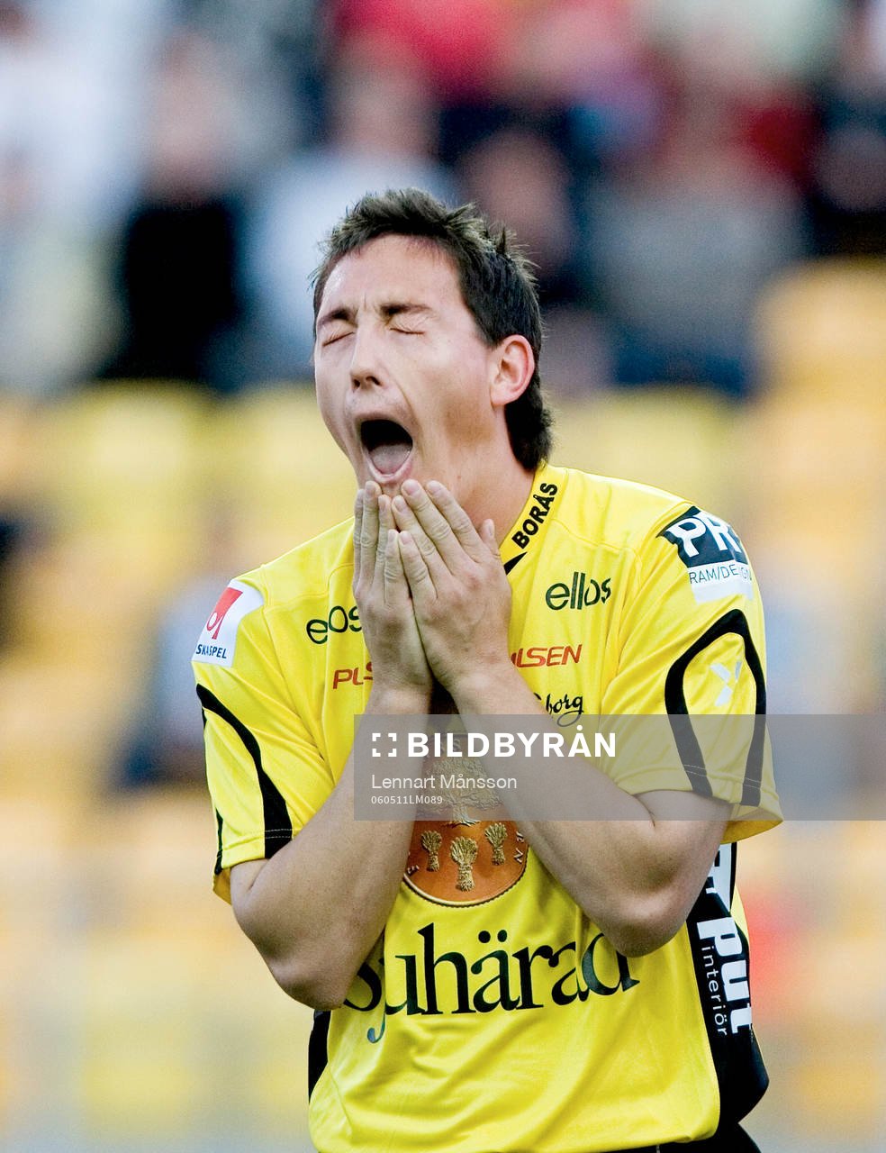 Stefan Ishizaki, Elfsborg, grimaserar