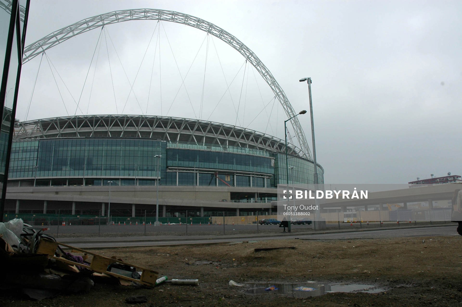 Wembley Stadium idag när FA-Cupfinalen skulle spelas där.