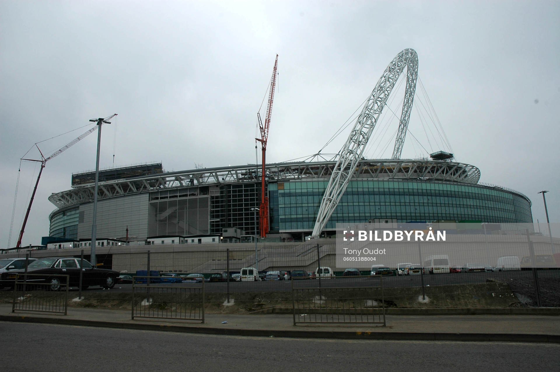 Wembley Stadium idag när FA-Cupfinalen skulle spelas där.