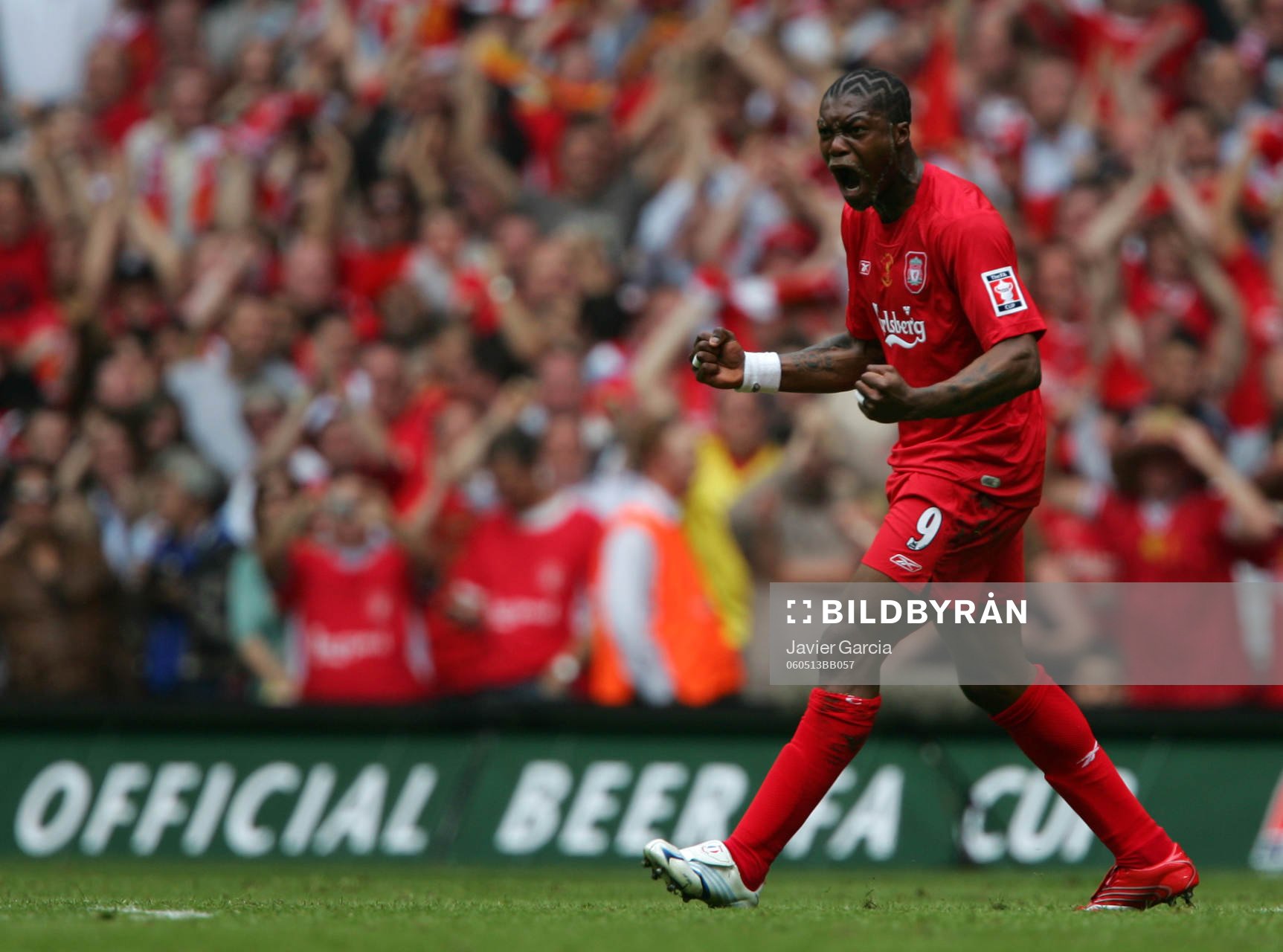 Djibril Cisse, Liverpool (Jubel)