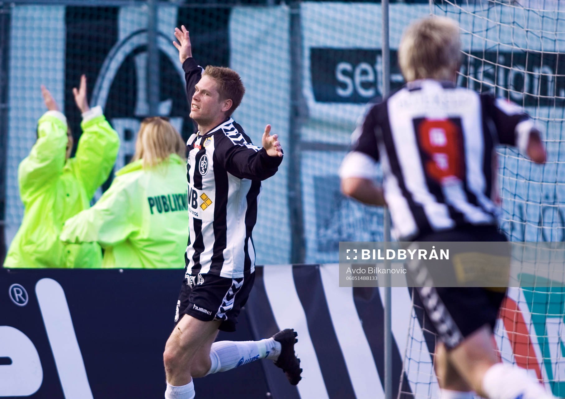  Johan Andersson, Landskrona, jubel, efter 1-0 målet