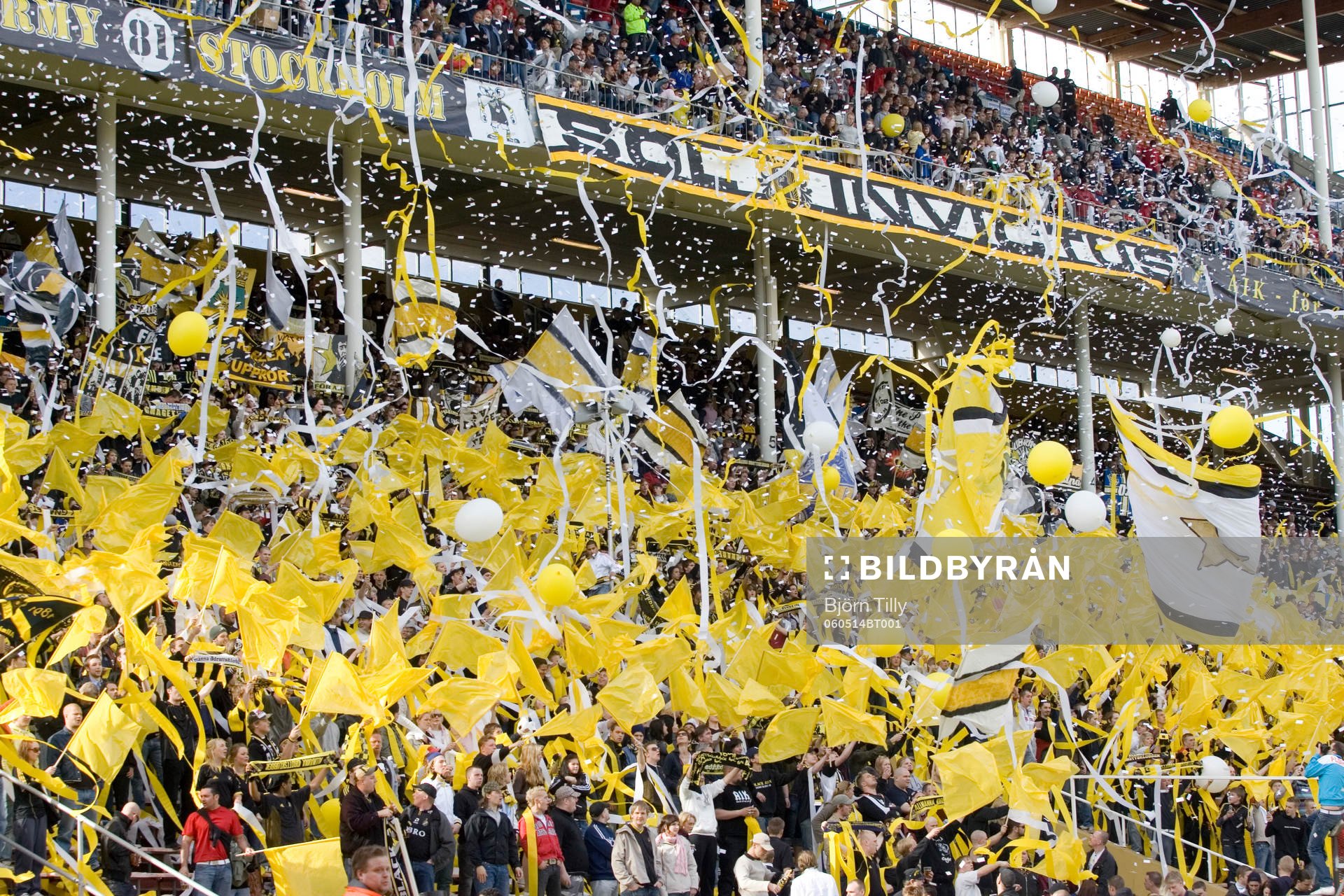 AIK klack, publik, läktare, fans, supporter