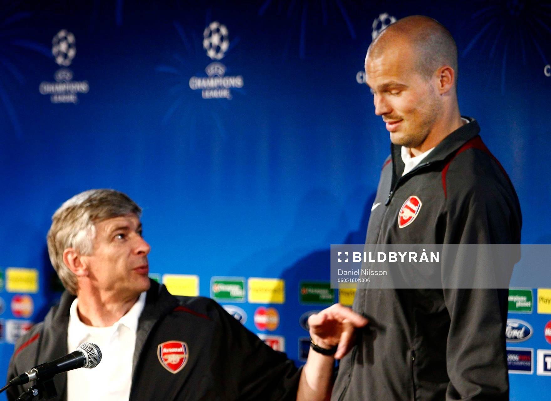 Fredrik Ljungberg, Arsenal på presskonferens med Arsene