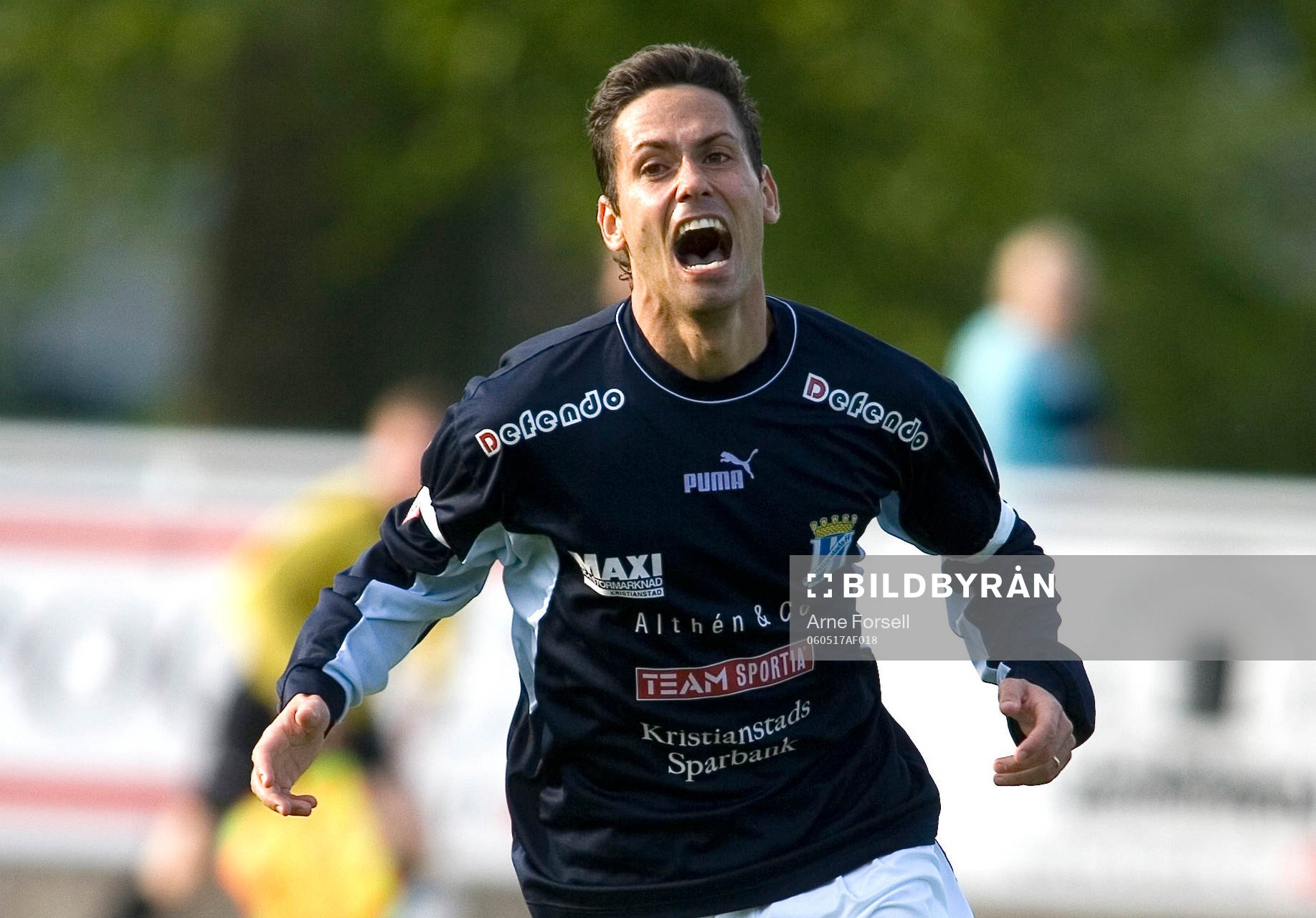 Fotboll. Svenska cupen. Kristianstad. Marcelo Sarvas, jubel
