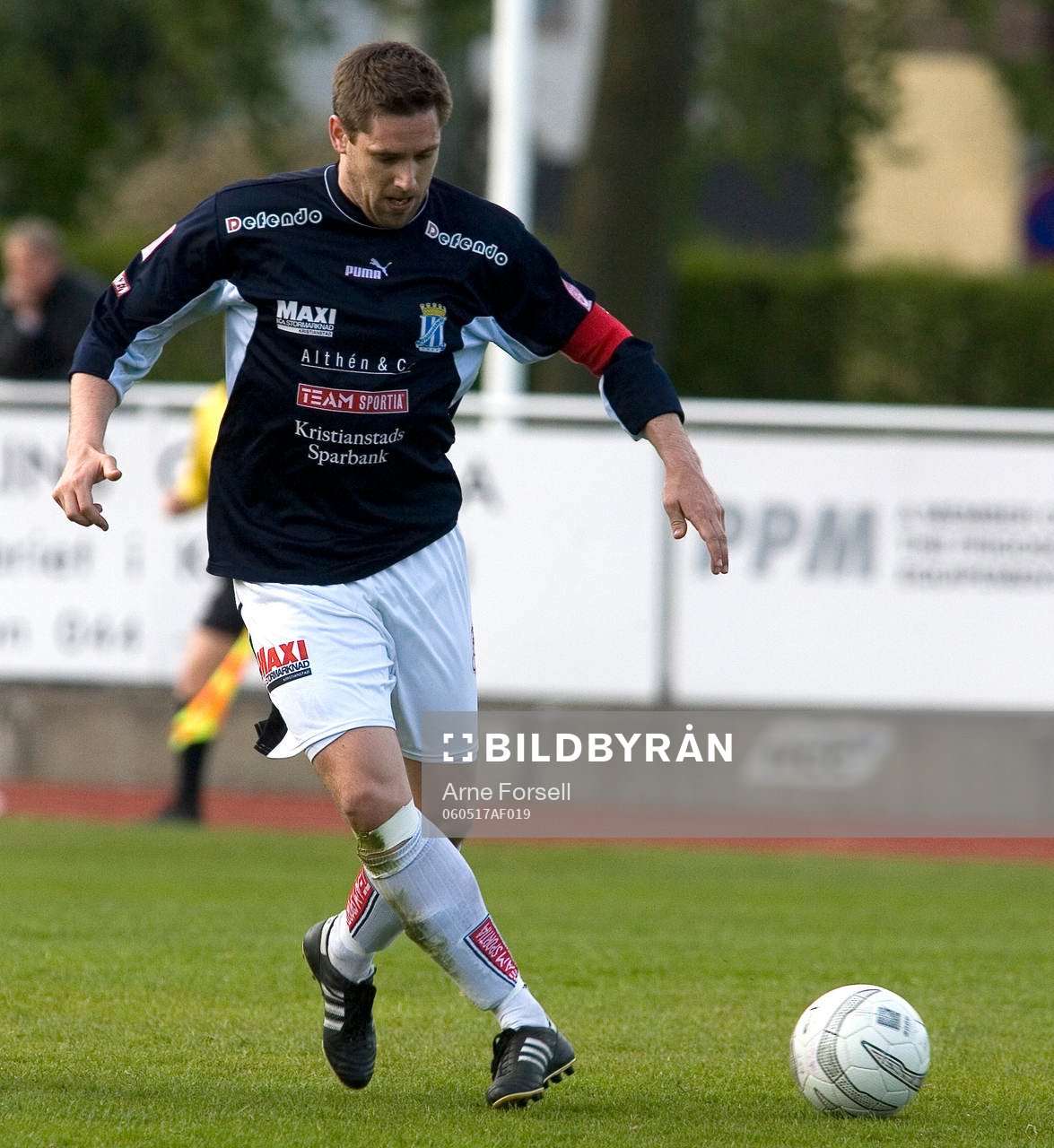 Fotboll. Svenska cupen. Kristianstad. Mikael Thomasson
