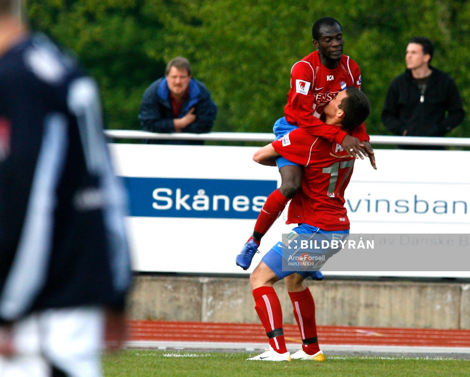 Fotboll. Svenska cupen. Kristianstad - Öster. John Pelu