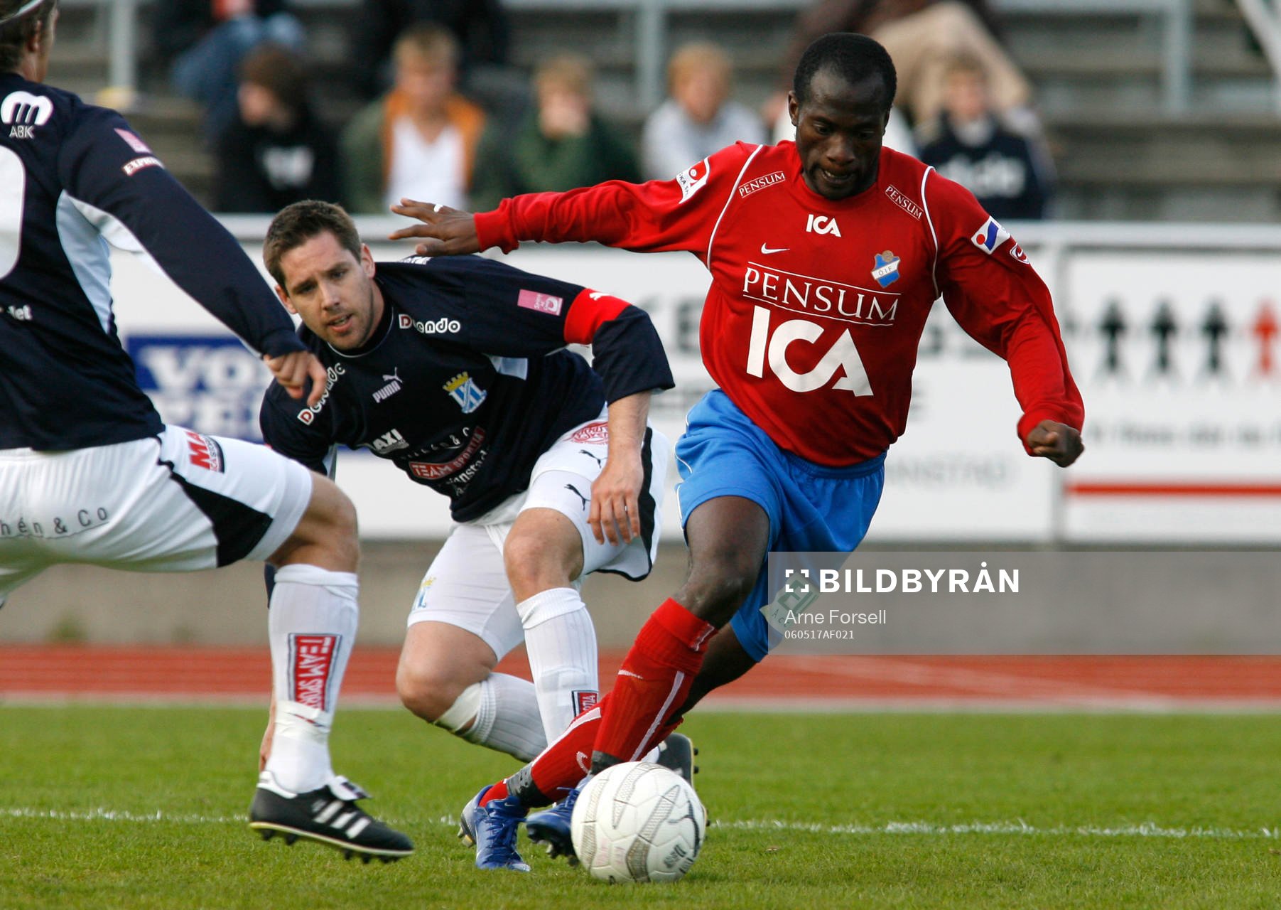 Fotboll. Svenska cupen. Öster, John Pelu.