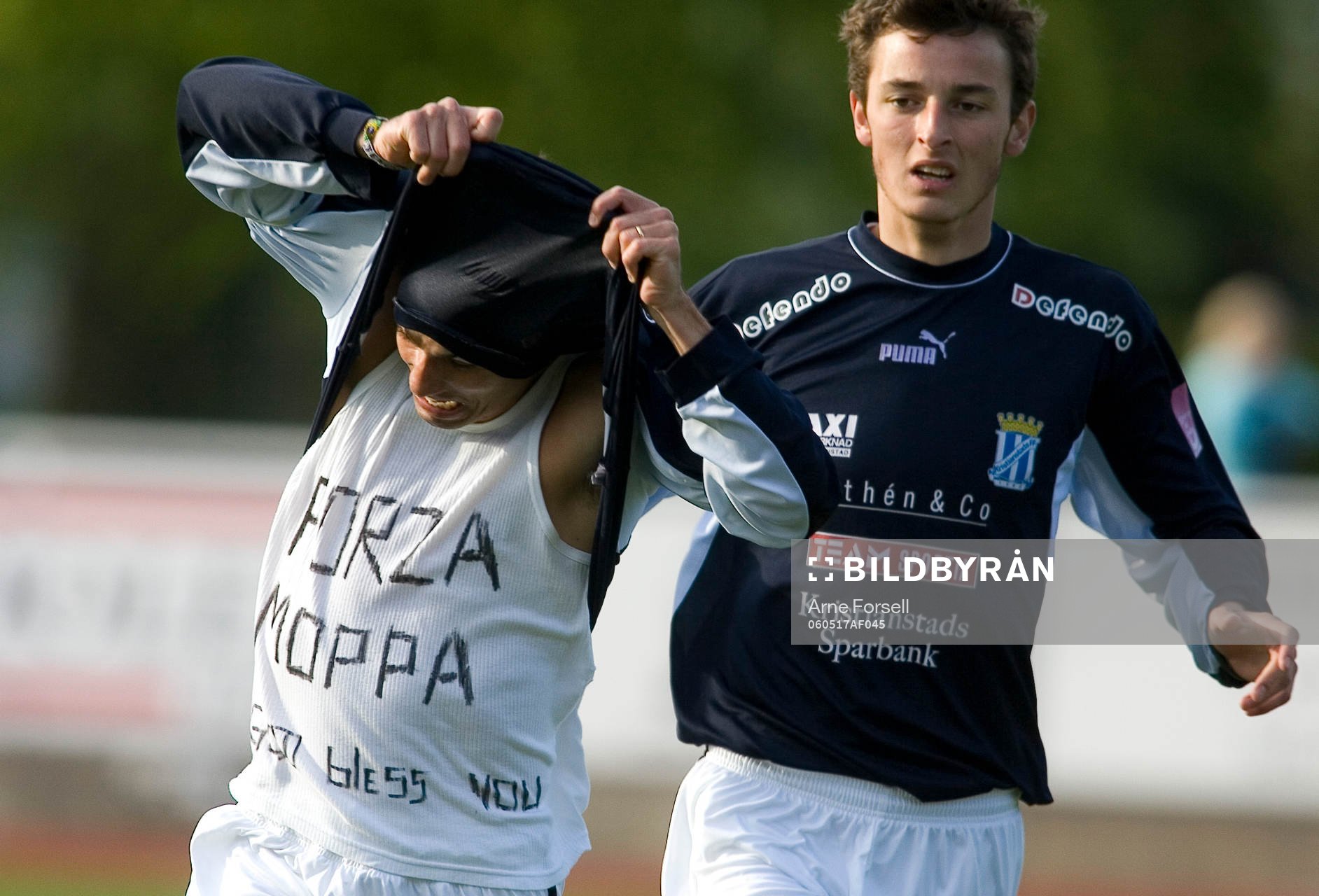 Fotboll. Svenska cupen. Kristianstad. Marcelo Sarvas, jubel