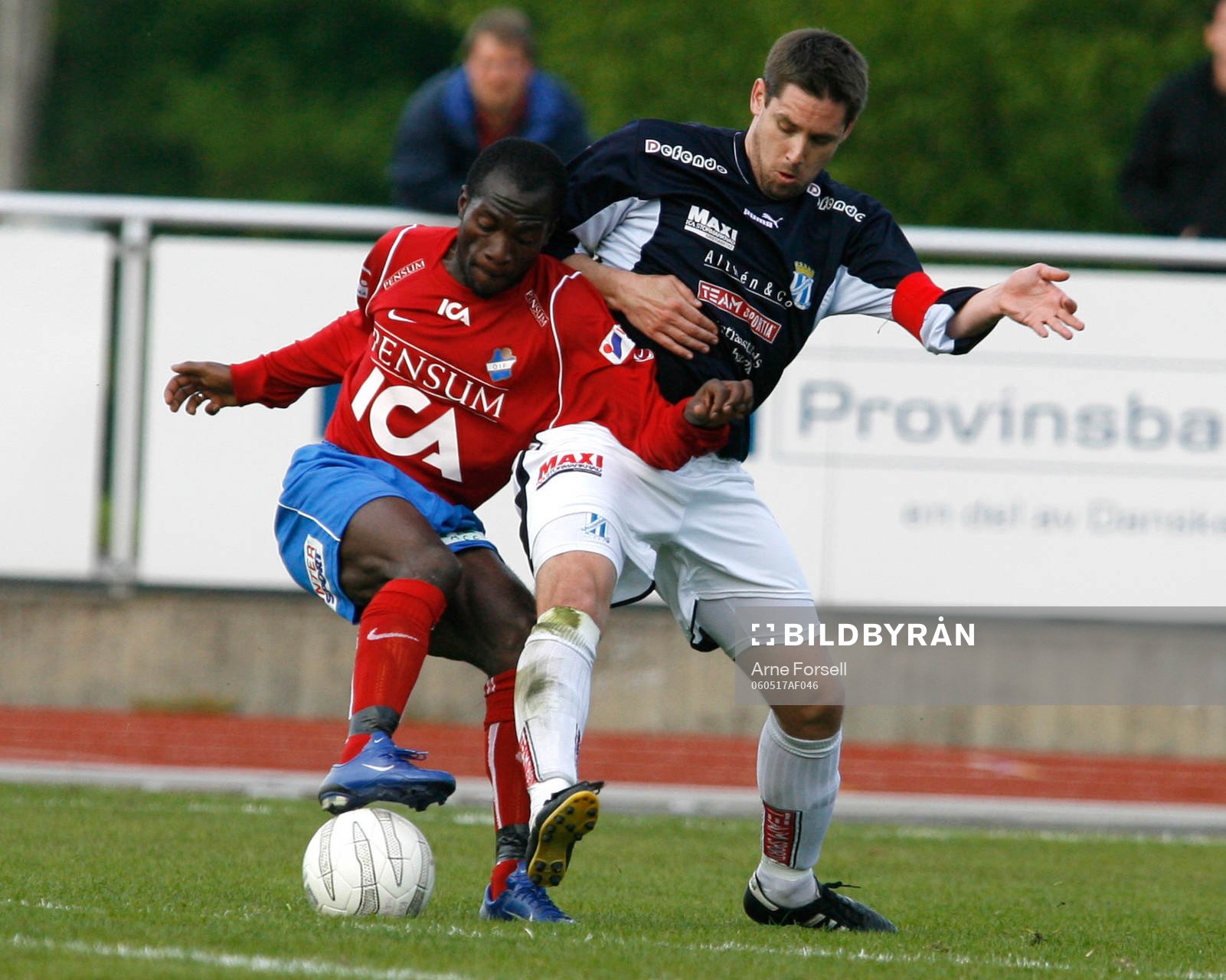 Fotboll. Svenska cupen. Kristianstad - Öster. John Pelu