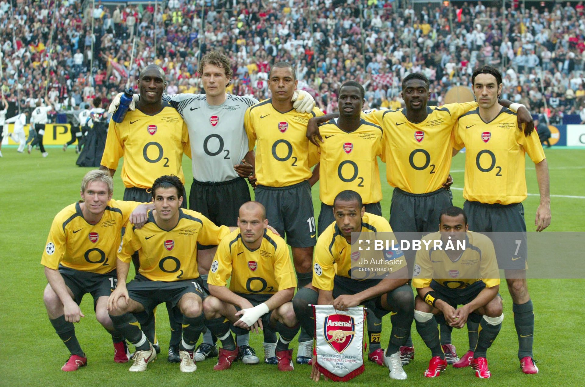 Lagbild Arsenal, Bakre raden fr v. Sol Campbell, Jens