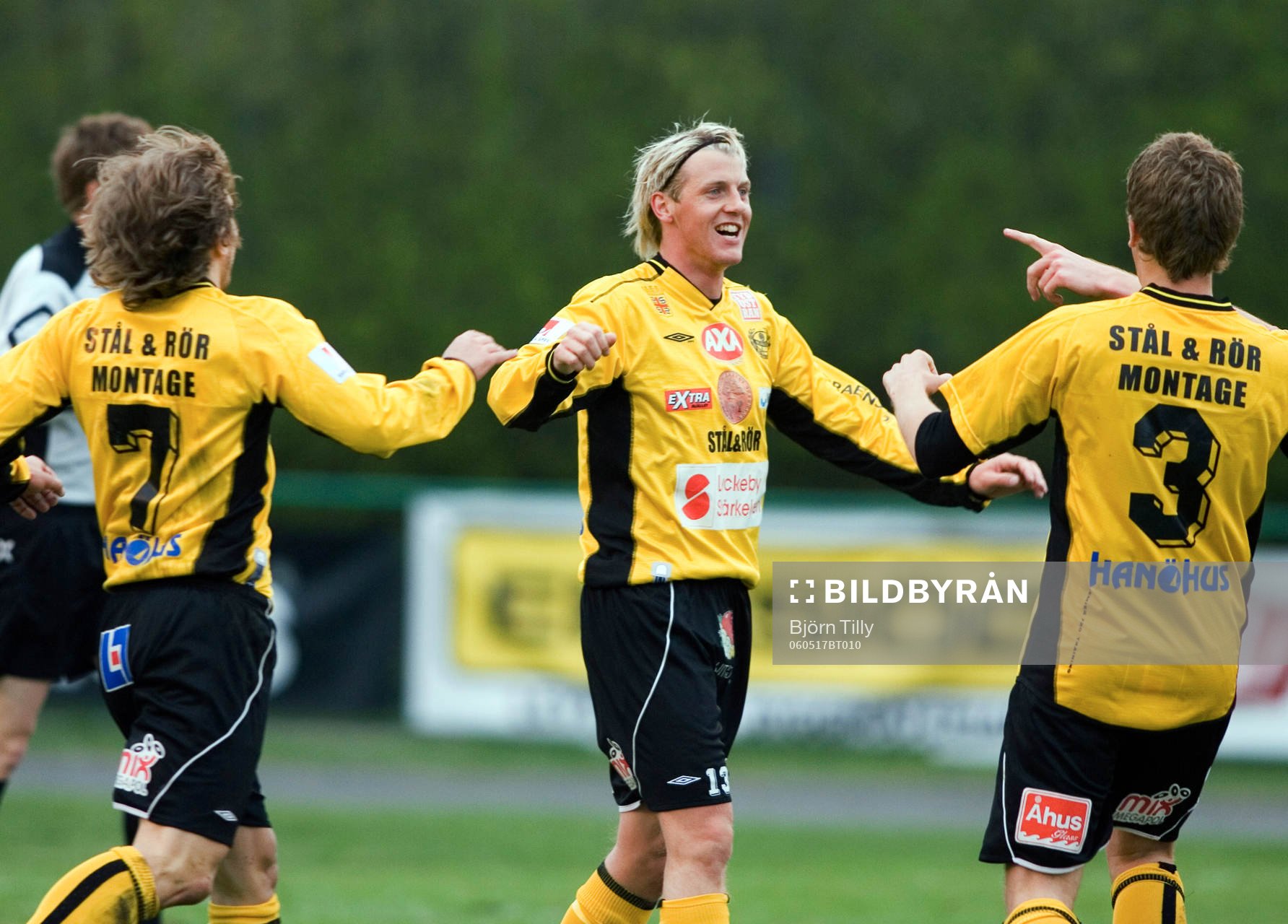  Daniel Nilsson, Mjällby, jubel.   