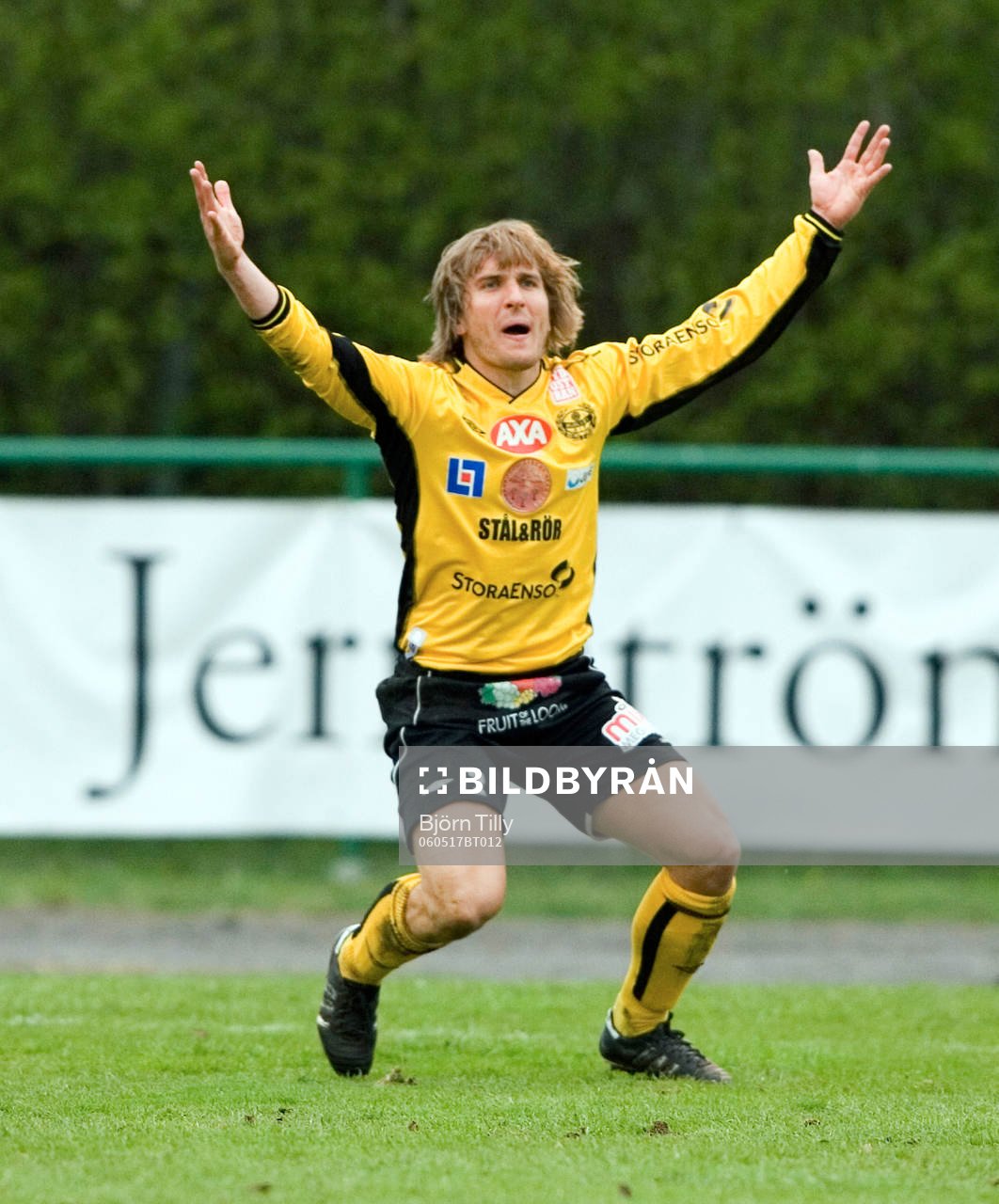 Johan Svensson, jubel, Mjällby