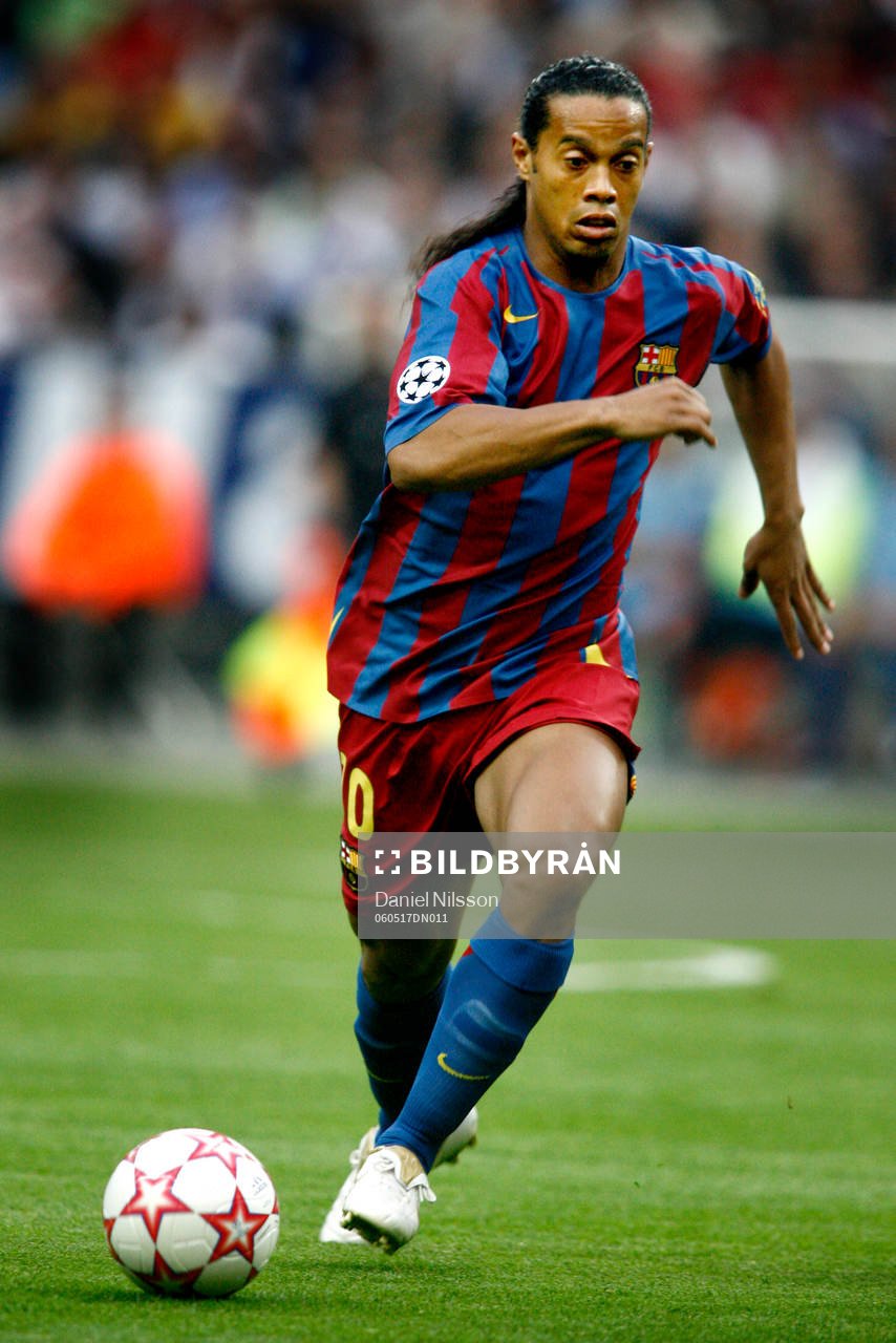 Fotboll, Champions League Final, Ronaldinho, Barcelona