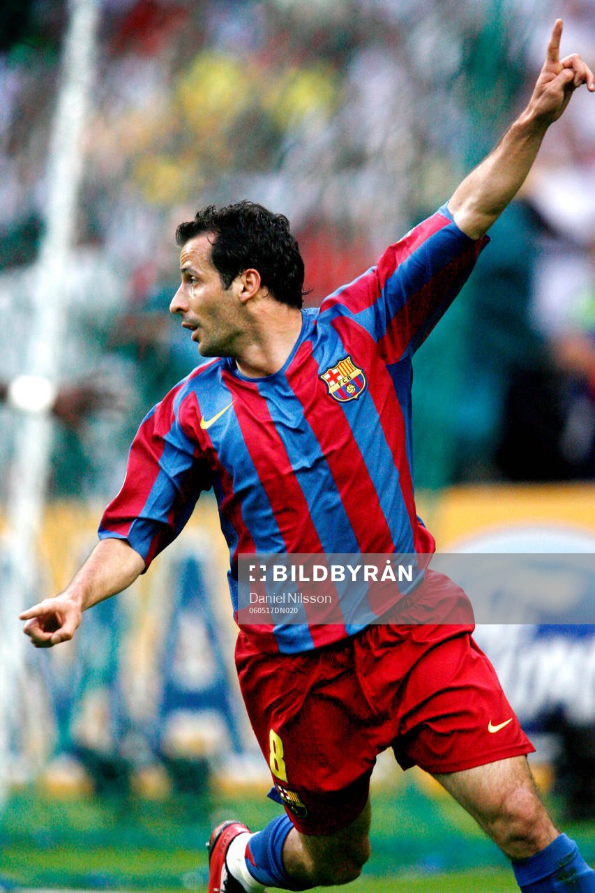 Giuly, Barcelona, jubel