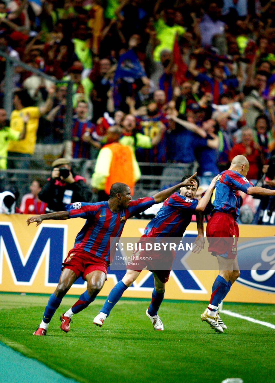 Samuel Eto´o Barcelona, jubel