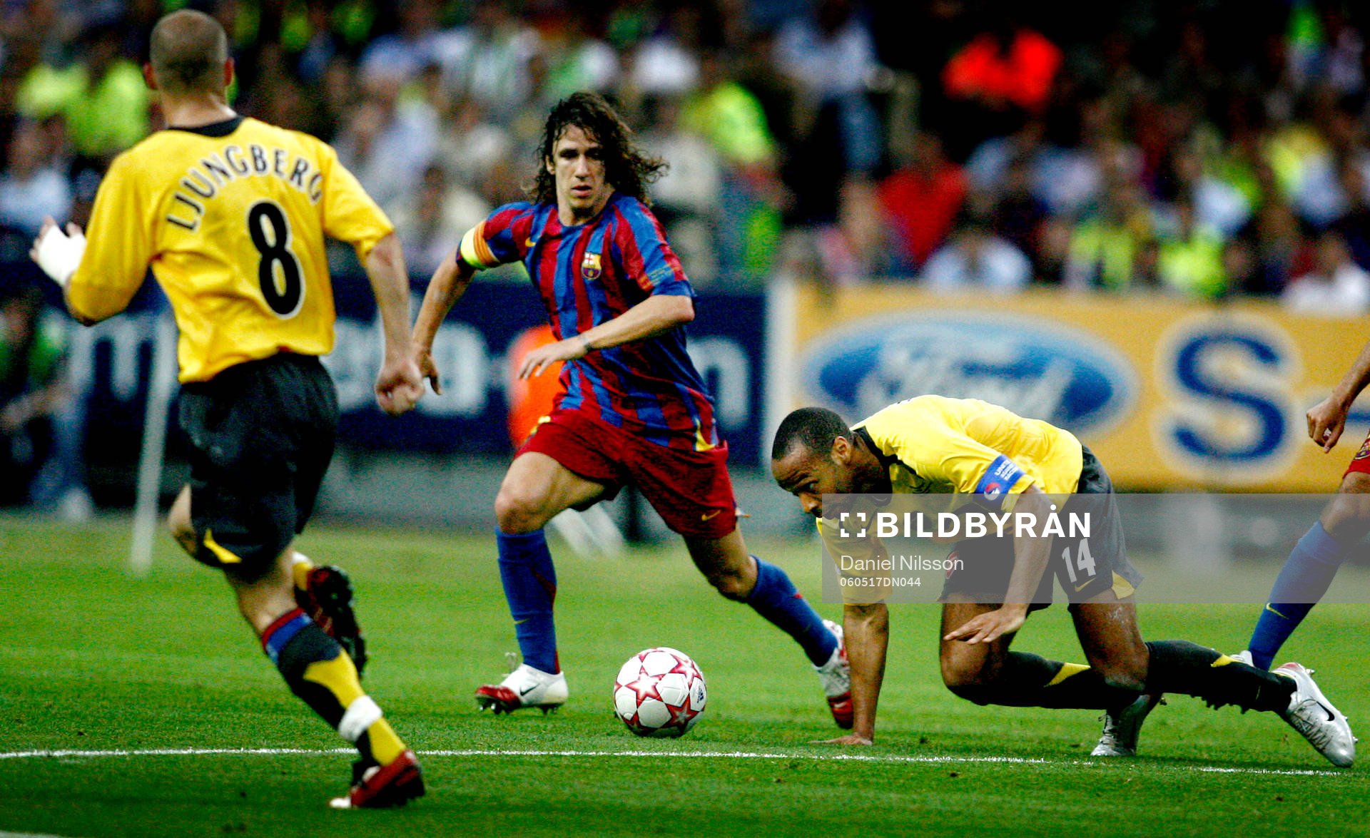 Fredrik Ljungberg, Arsenal och Carles Puyol, Barcelona och