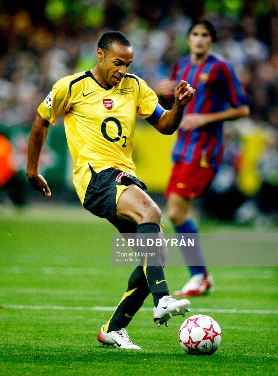 Fotboll, Champions League Final, Thierry Henry, Arsenal