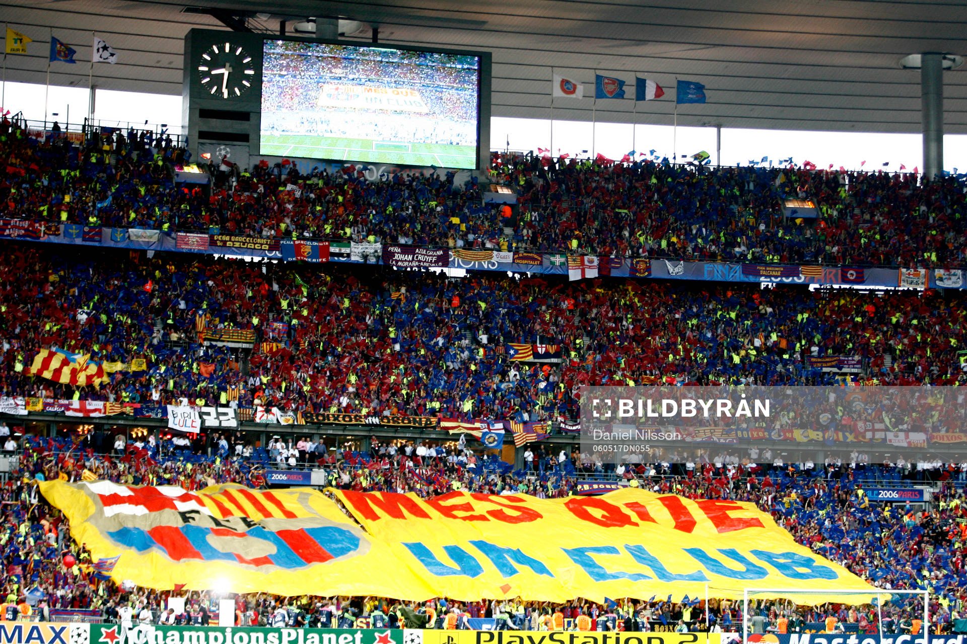 Fotboll, Champions League Final,  Barcelona, fans