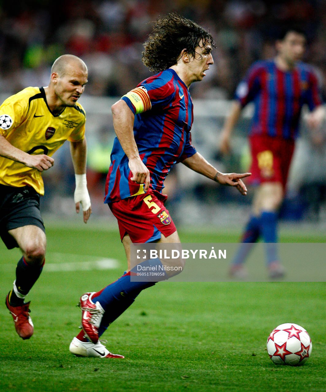 Carles Puyol,  Barcelona och Fredrik Ljungberg, Arsenal