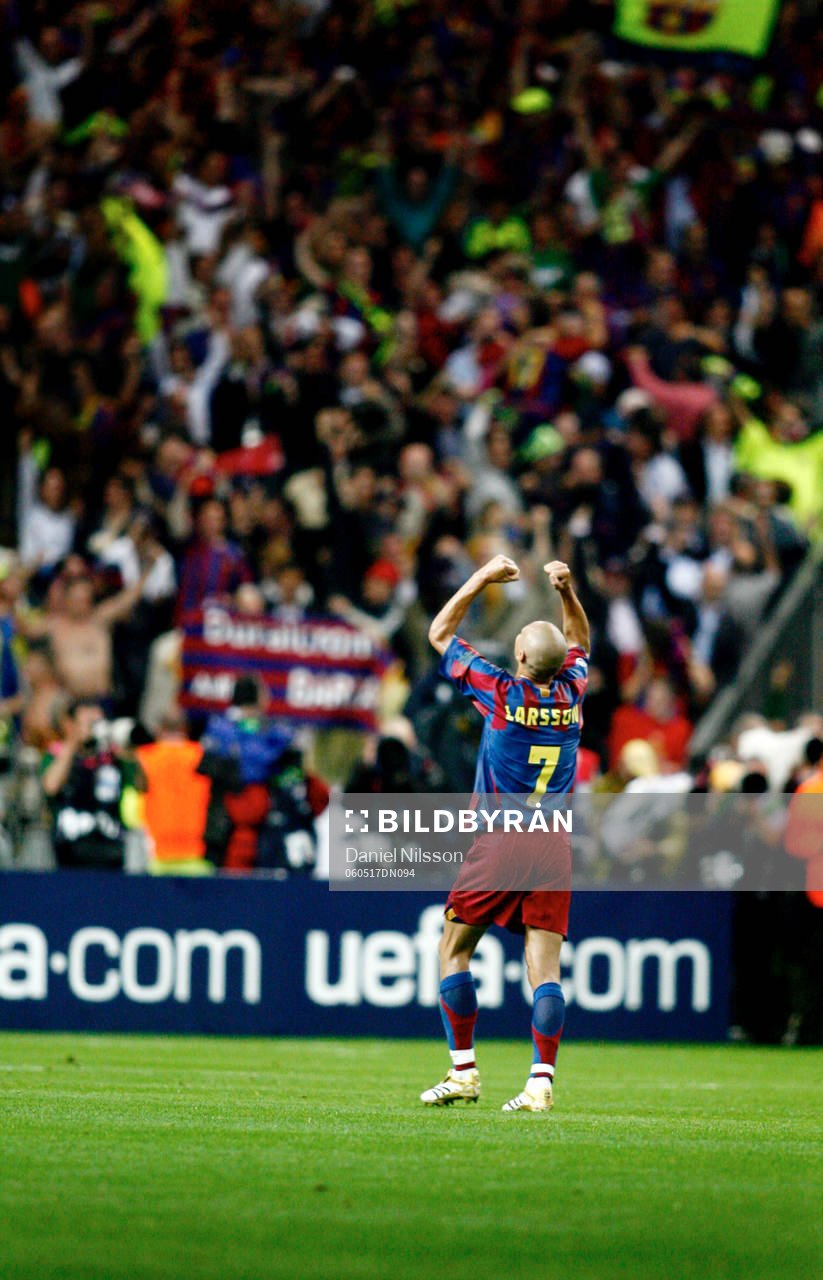 Henrik Larsson, Barcelona, jubel