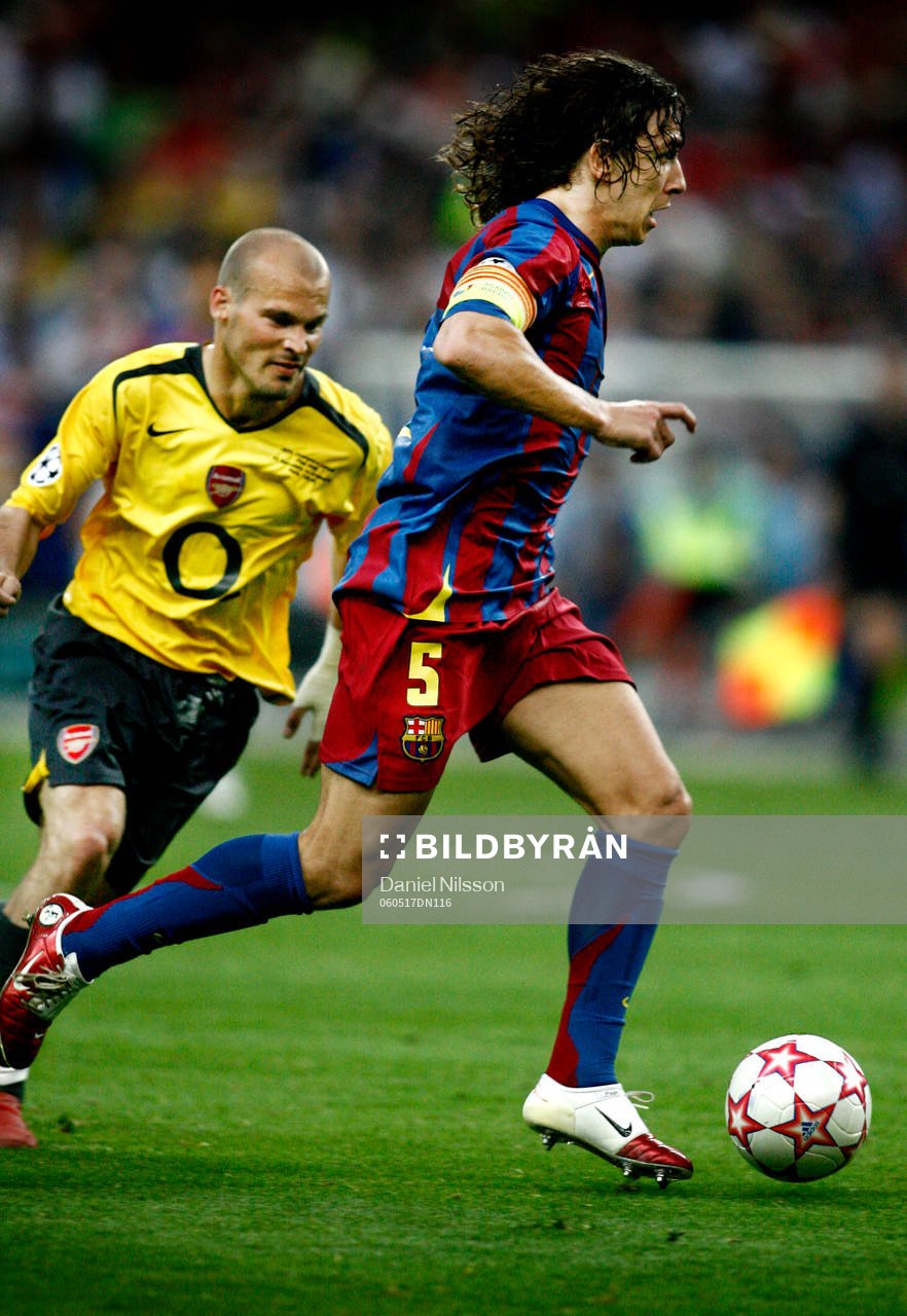 Carles Puyol,  Barcelona och Fredrik Ljungberg, Arsenal