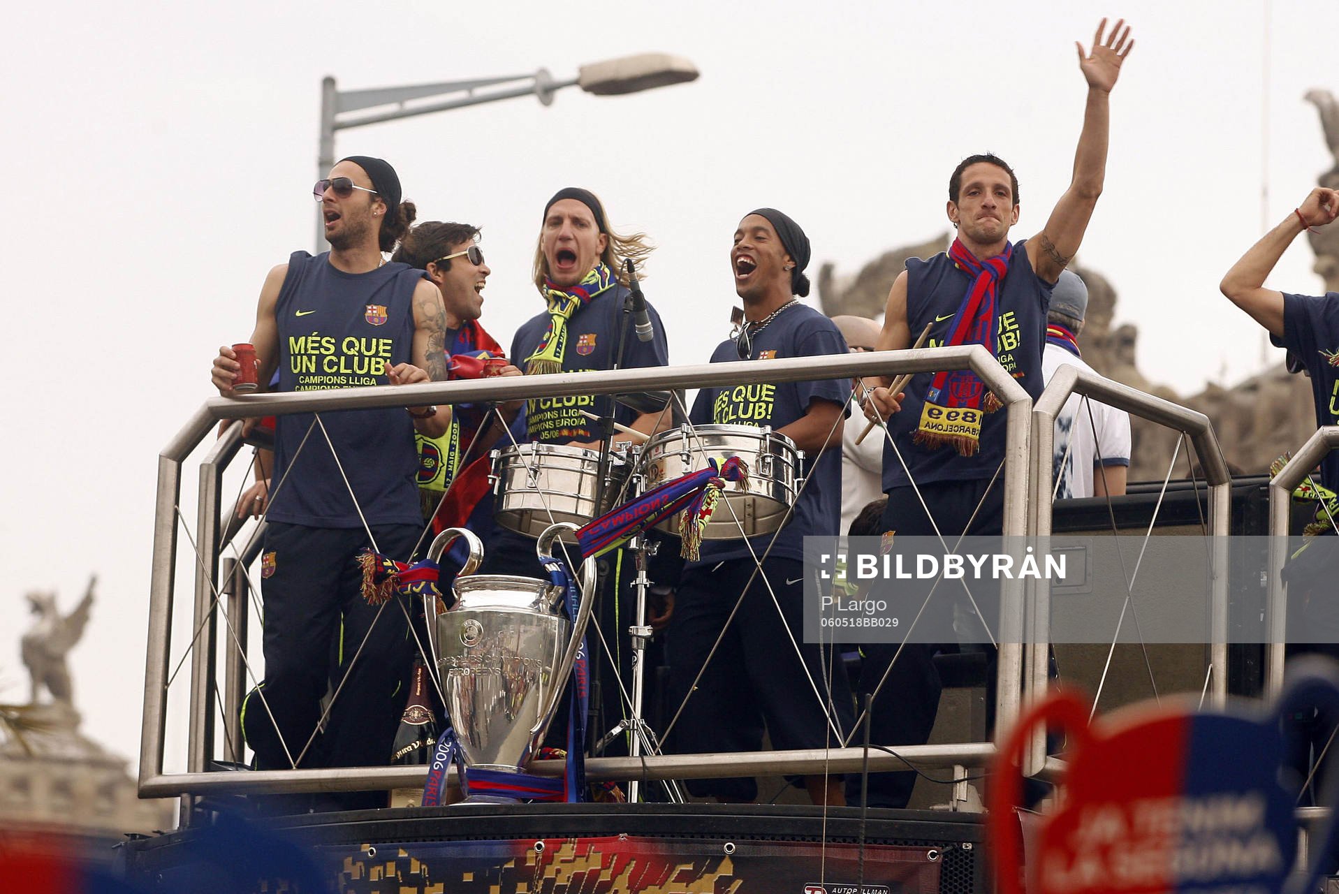 Thiago Motta, Maxi Lopez, Ronaldinho och Belletti (Jubel,