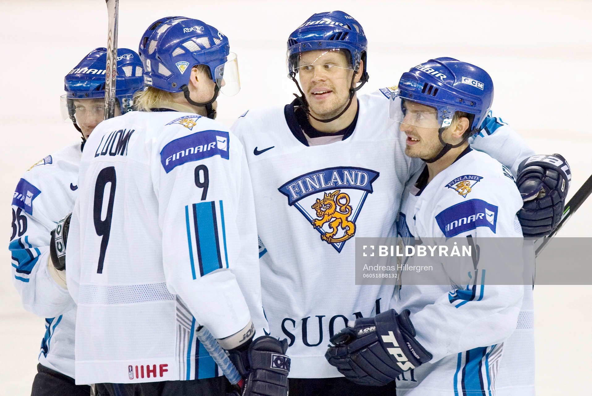 Olli Jokinen och Ville Peltonen, Finland (jubel)
