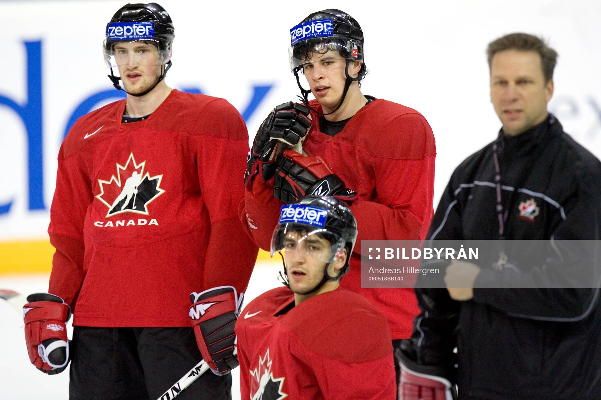 Bradley Boyes, Sidney Crosby och Patrice Bergeron