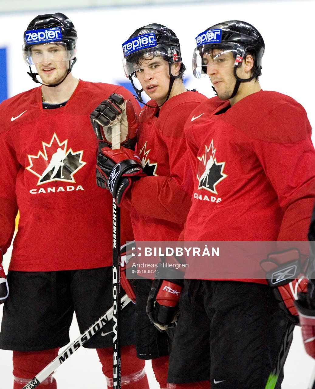 Bradley Boyes, Sidney Crosby och Patrice Bergeron