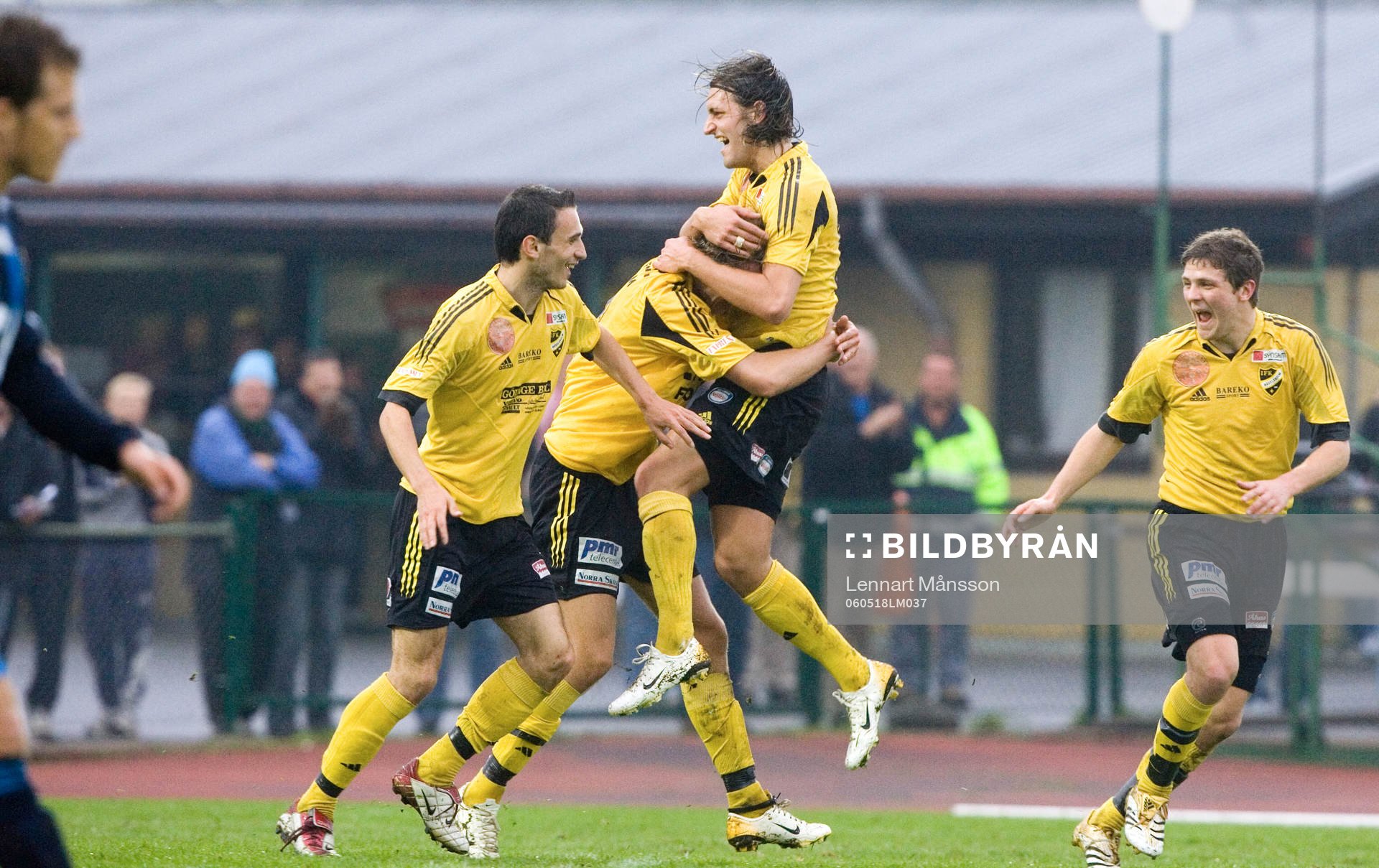 Burim Rexhepi, Peter Eriksson och Karim Kange, Hässleholm.