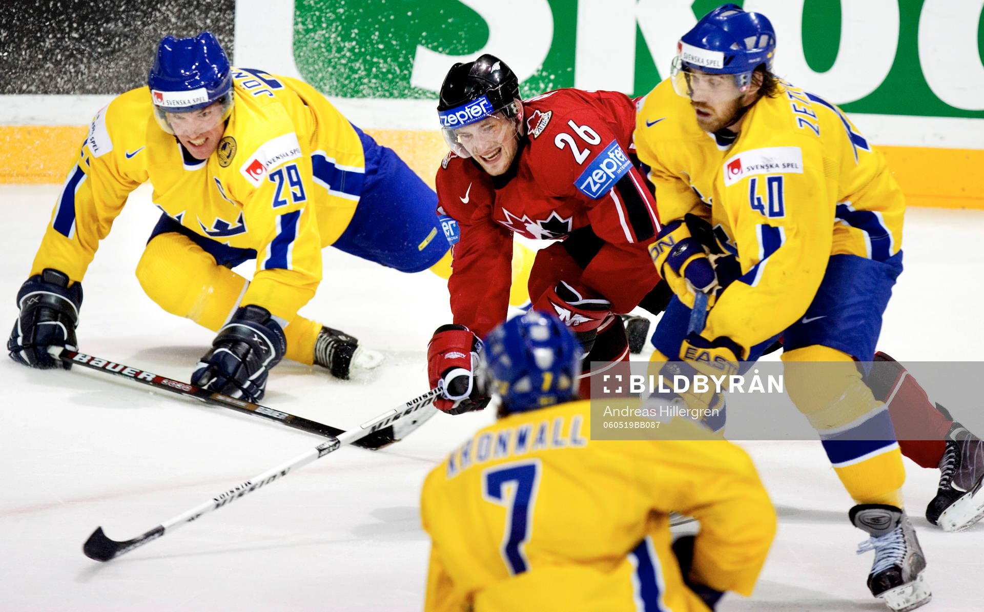 Henrik Zetterberg, Kenny Jönsson och Niklas Kronvall