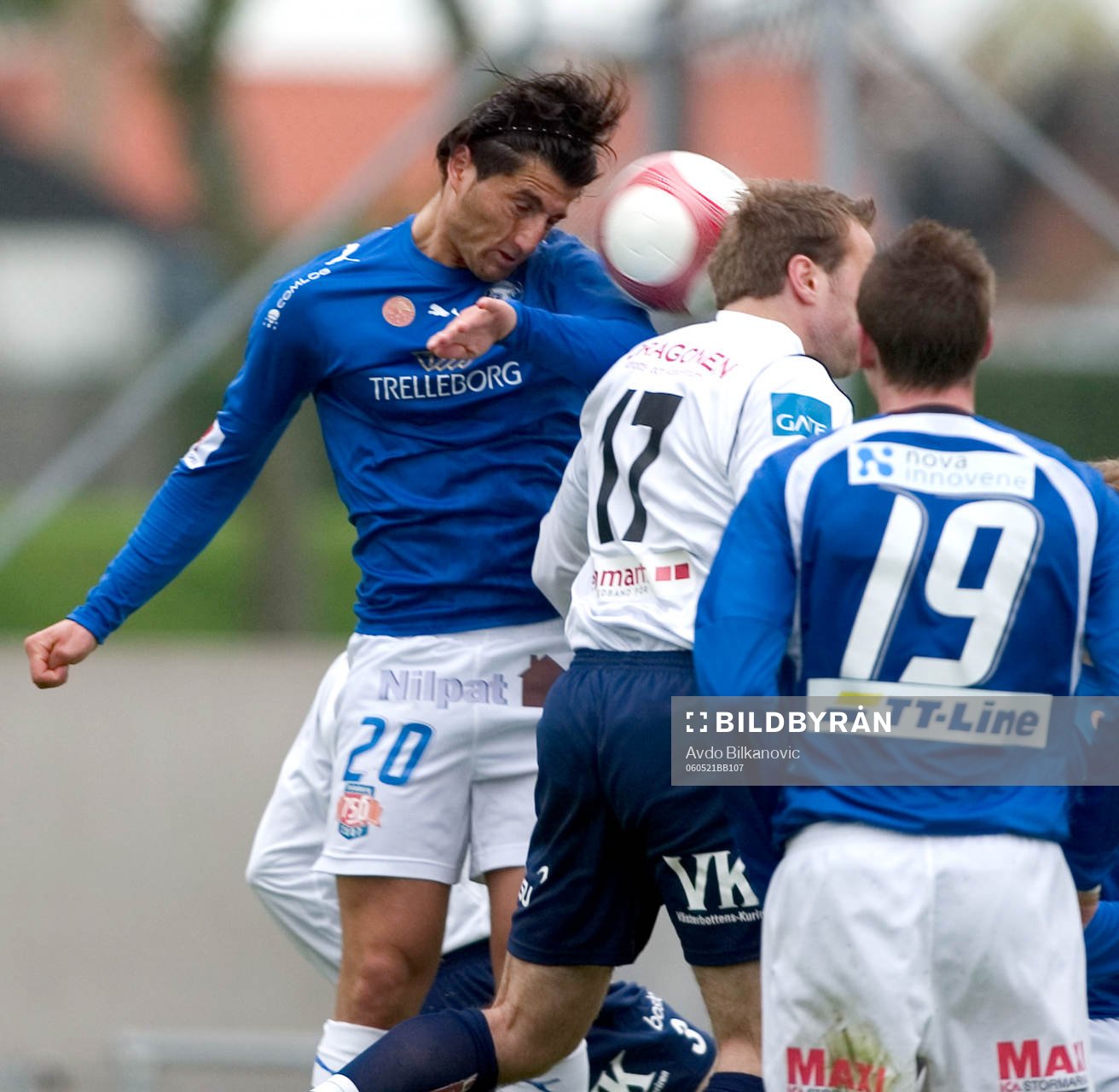 Yousef Fahkro, nickar in 2-0 målet, Trelleborg