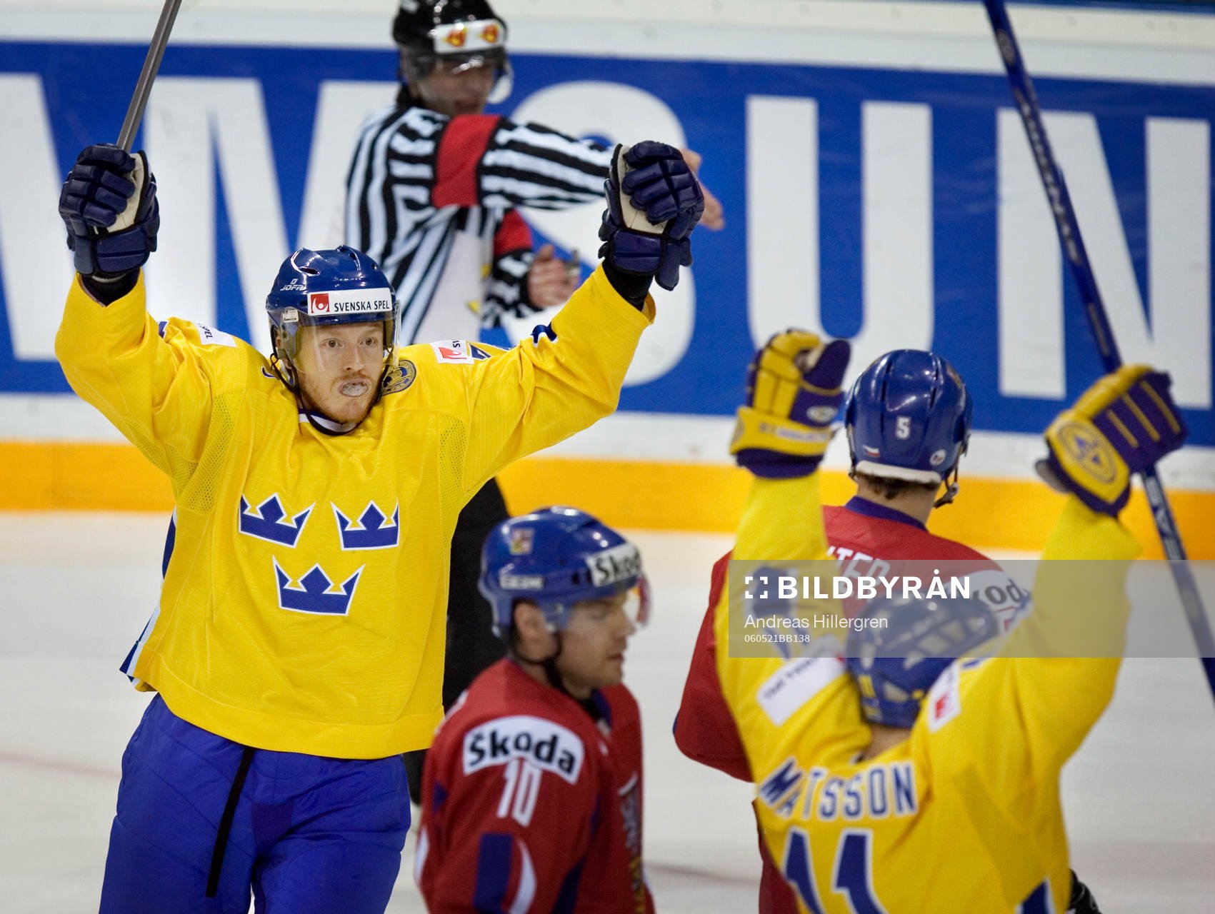 1-0, jubel av Andreas Karlsson