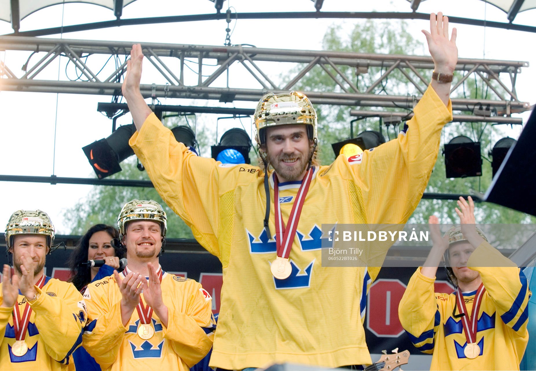 Ishockey, VM, VM-guld,  Sverige, Firande av VM-guldet i