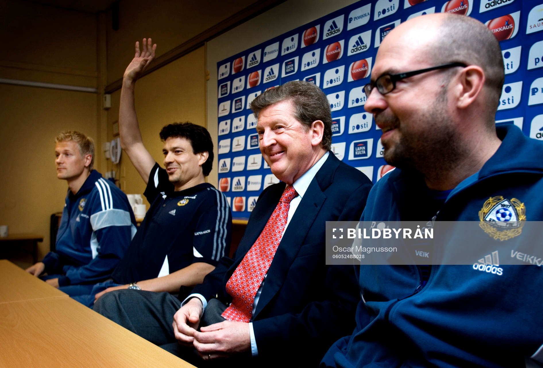 Toni Kuivasto, Jari Litmanen och Roy Hodgson,