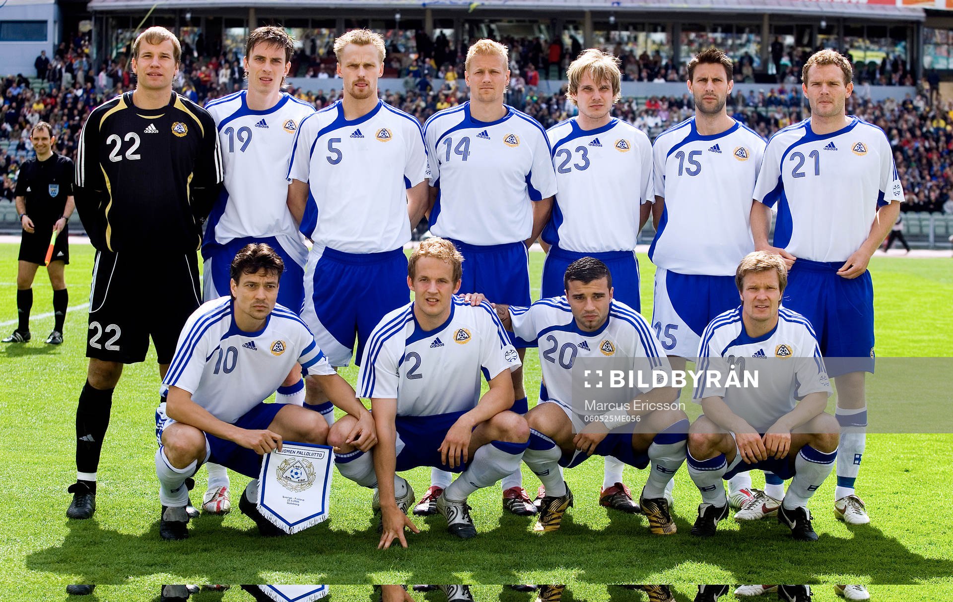 Bak Fr.v. Jussi Jääskelainen, målvakt, Toni Kallio,