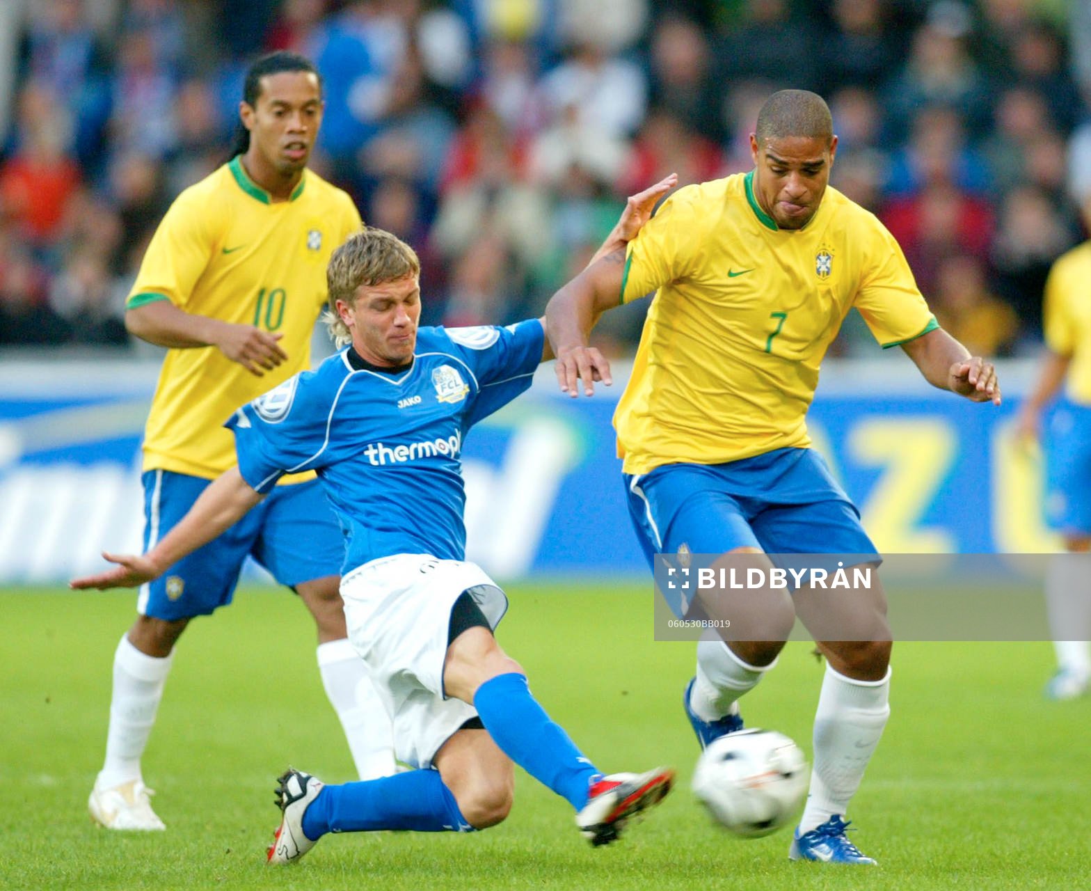  Adriano och Ronaldinho.