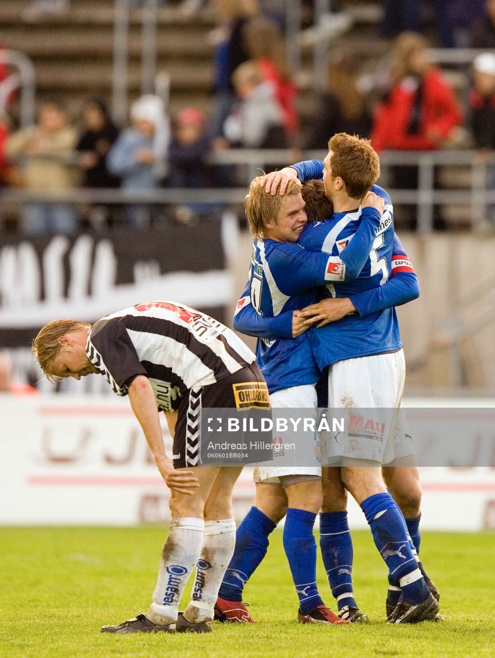 Patrik Nilsson och Mikael Bengtsson, jublar