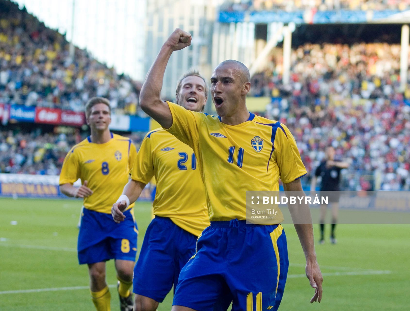 Henrik Larsson, Sverige, Christian Wilhelmsson och Anders