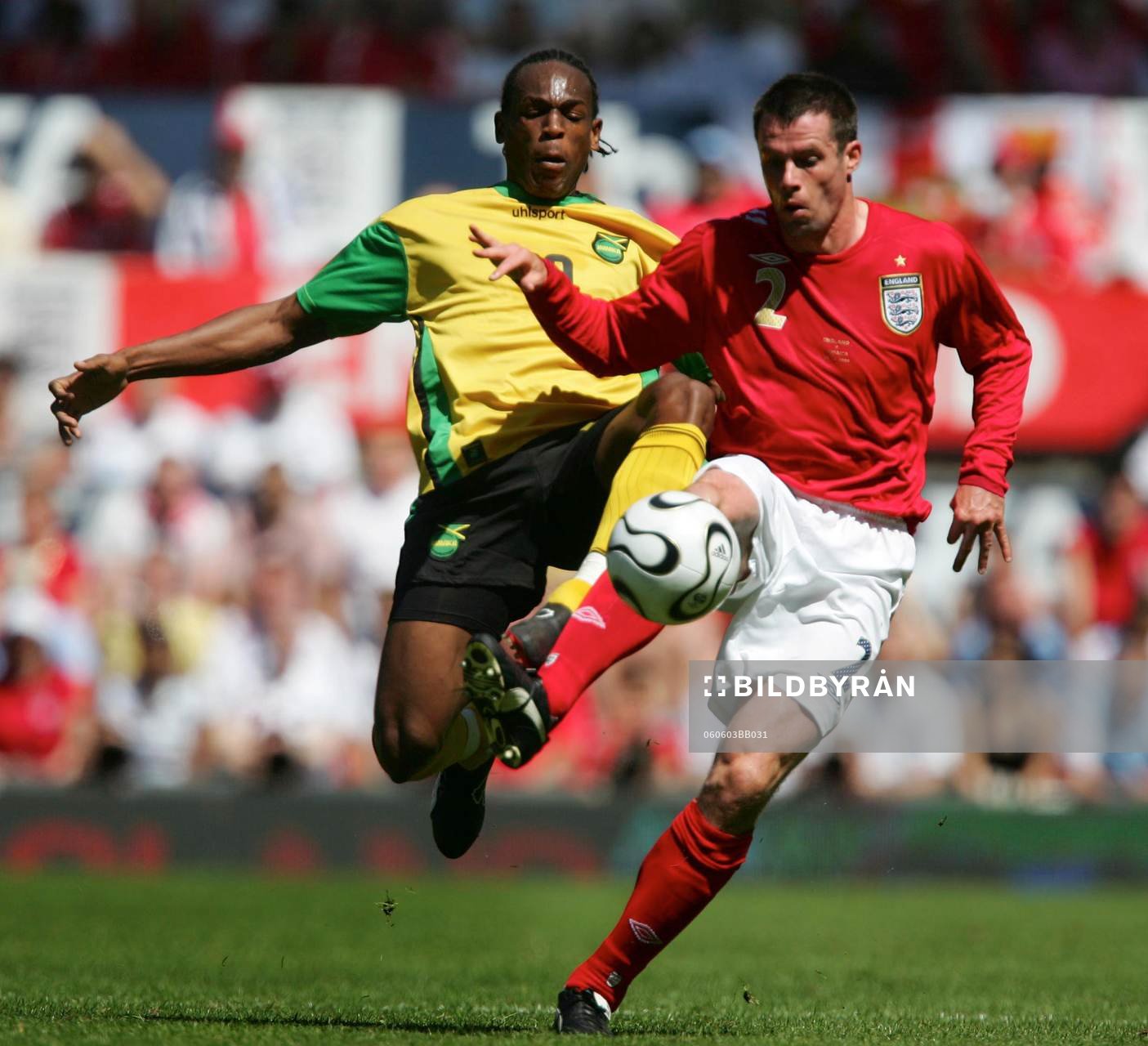 Garfield Reid, Jamaica och Jamie Carragher, England