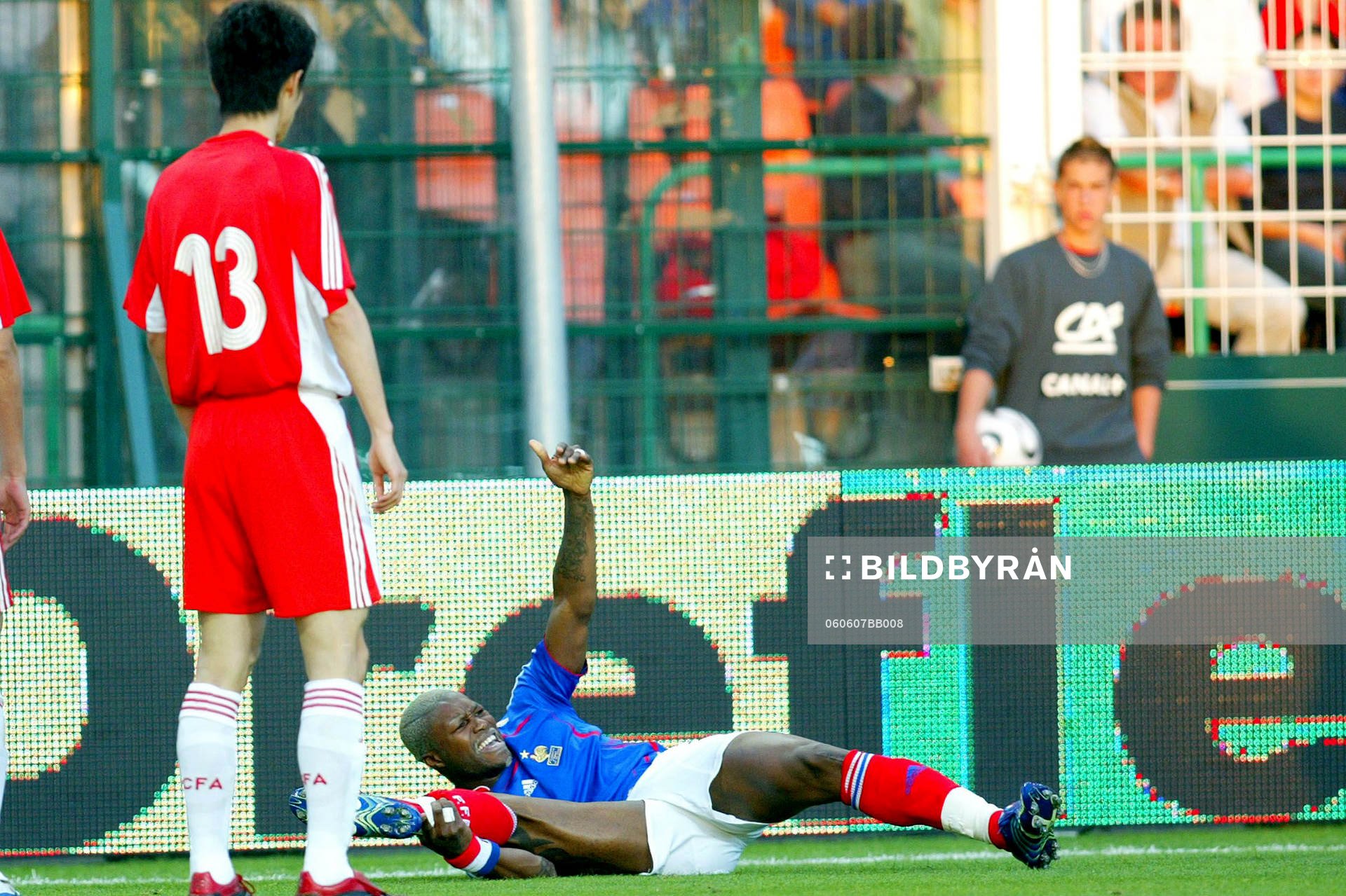 Djibril Cisse, skadar sig