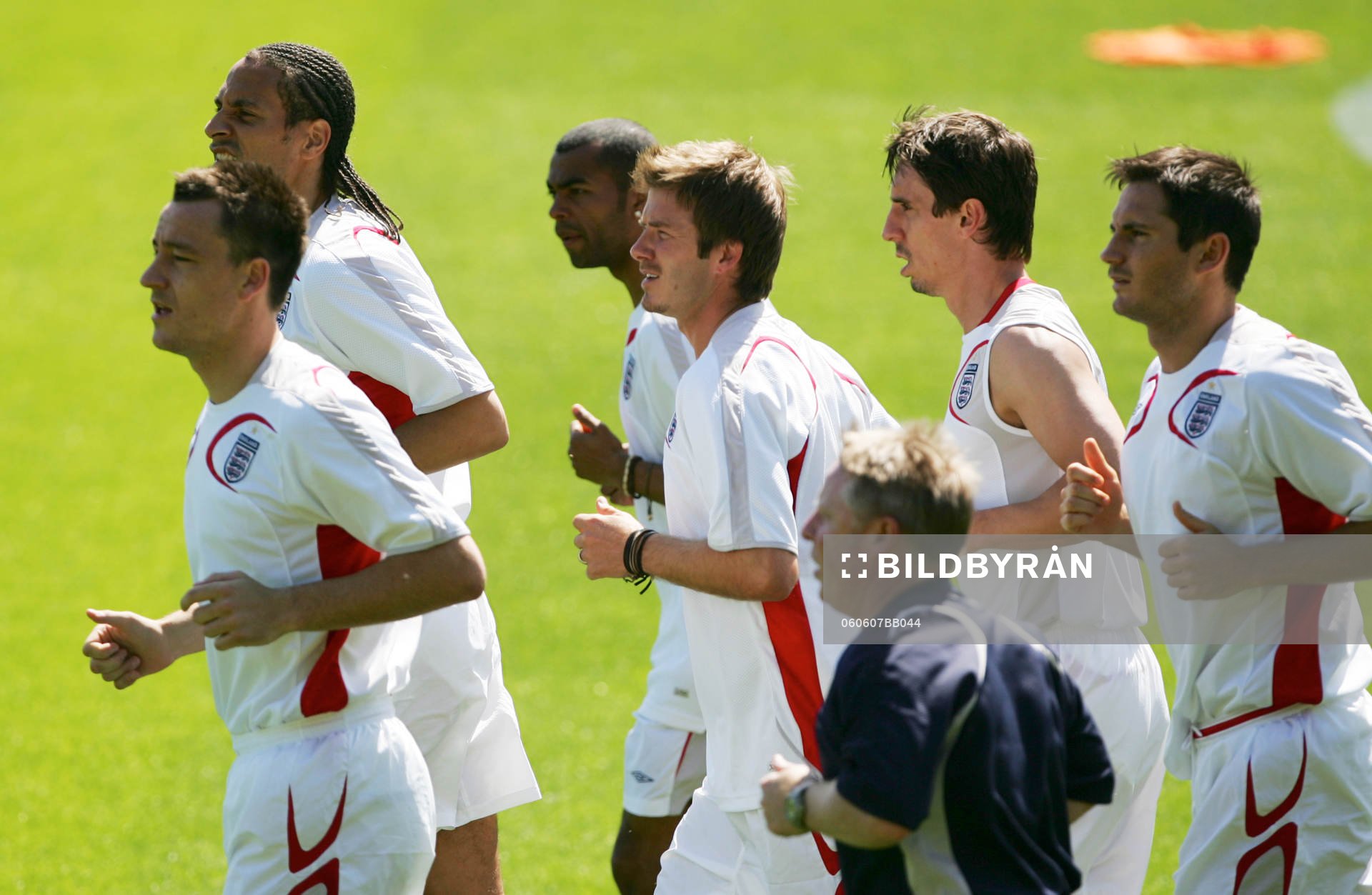 John Terry, Rio Ferdinand, Ashley Cole, David Beckham, Gary