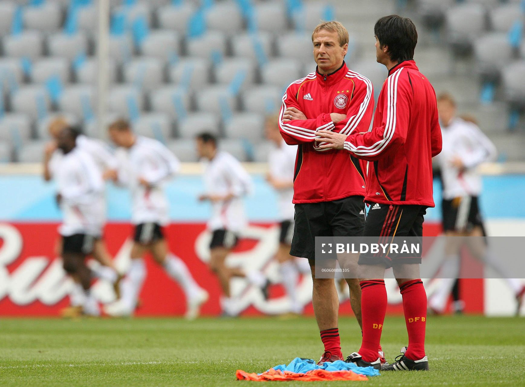 Jürgen Klinsmann, förbundskapten och Joachim Loew
