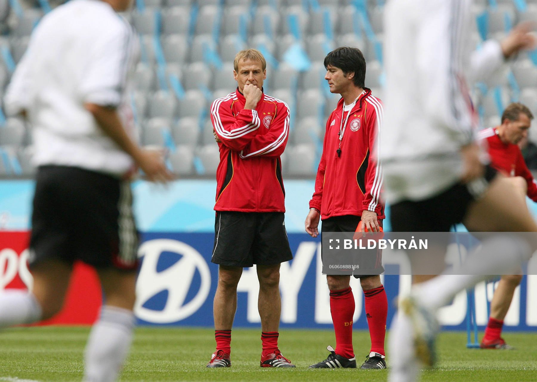 Jürgen Klinsmann, förbundskapten och Joachim Loew