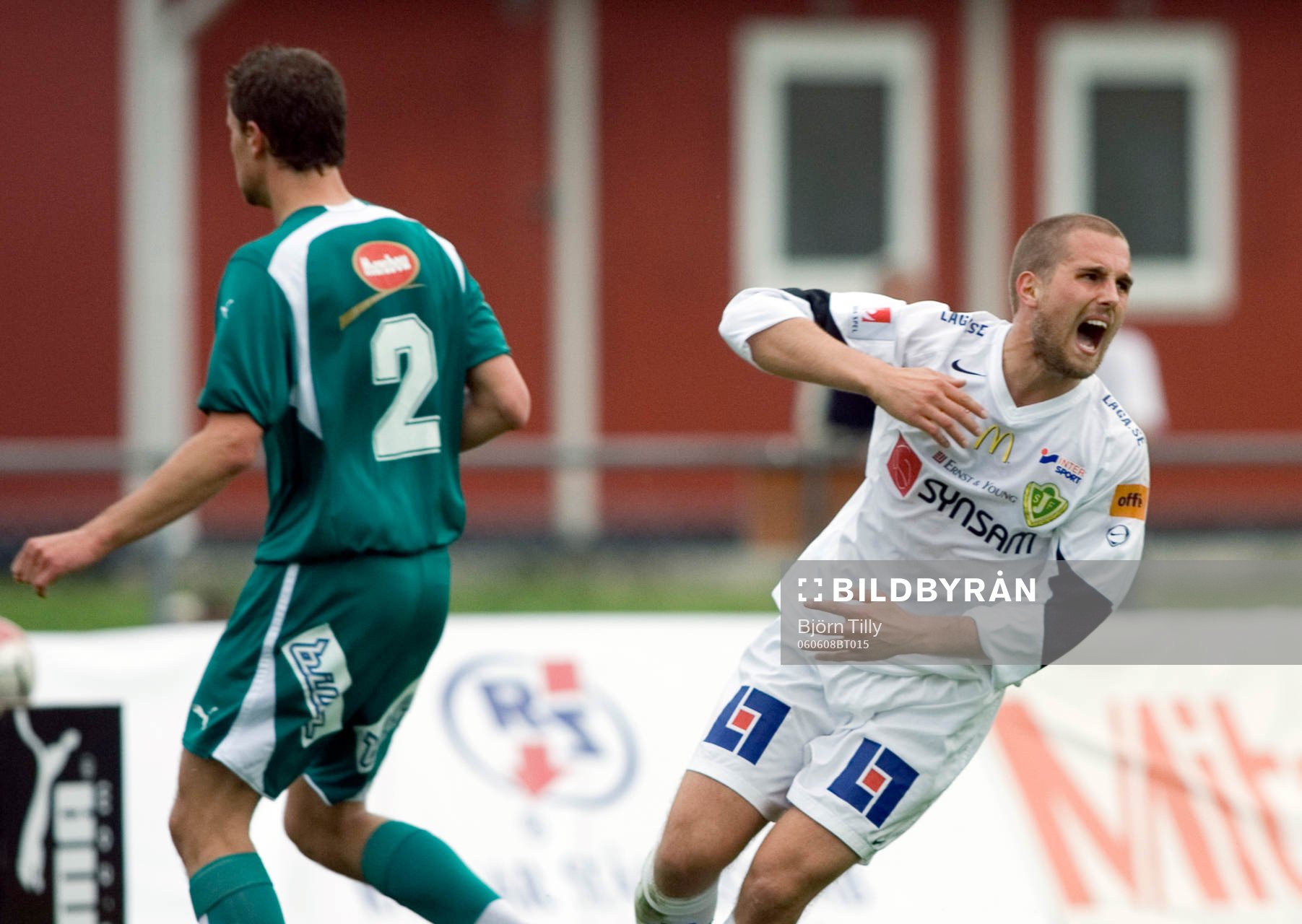  Patrick Elmander, Jönköping jubel efter 0-1.   