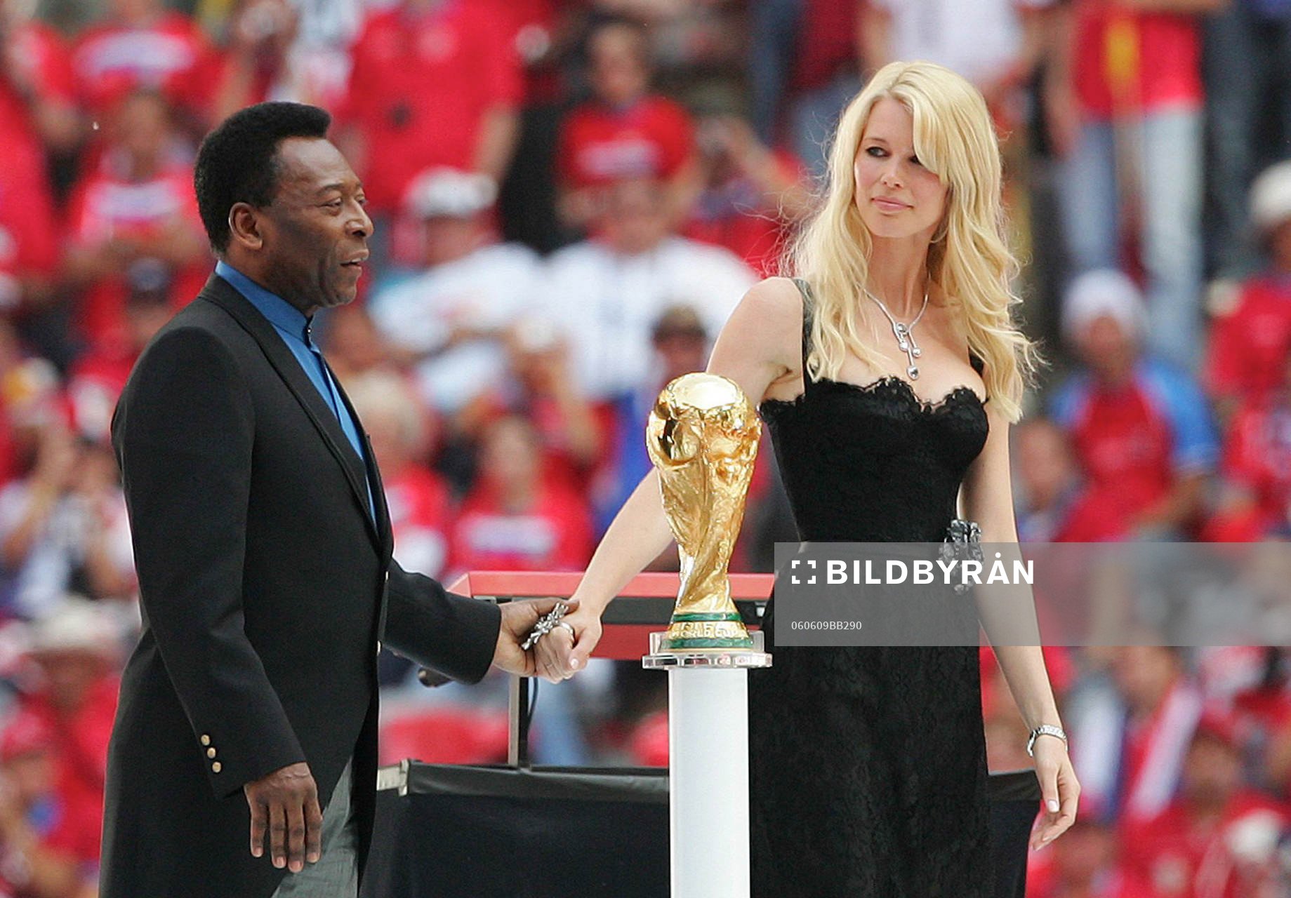 Pele och Claudia Schiffer