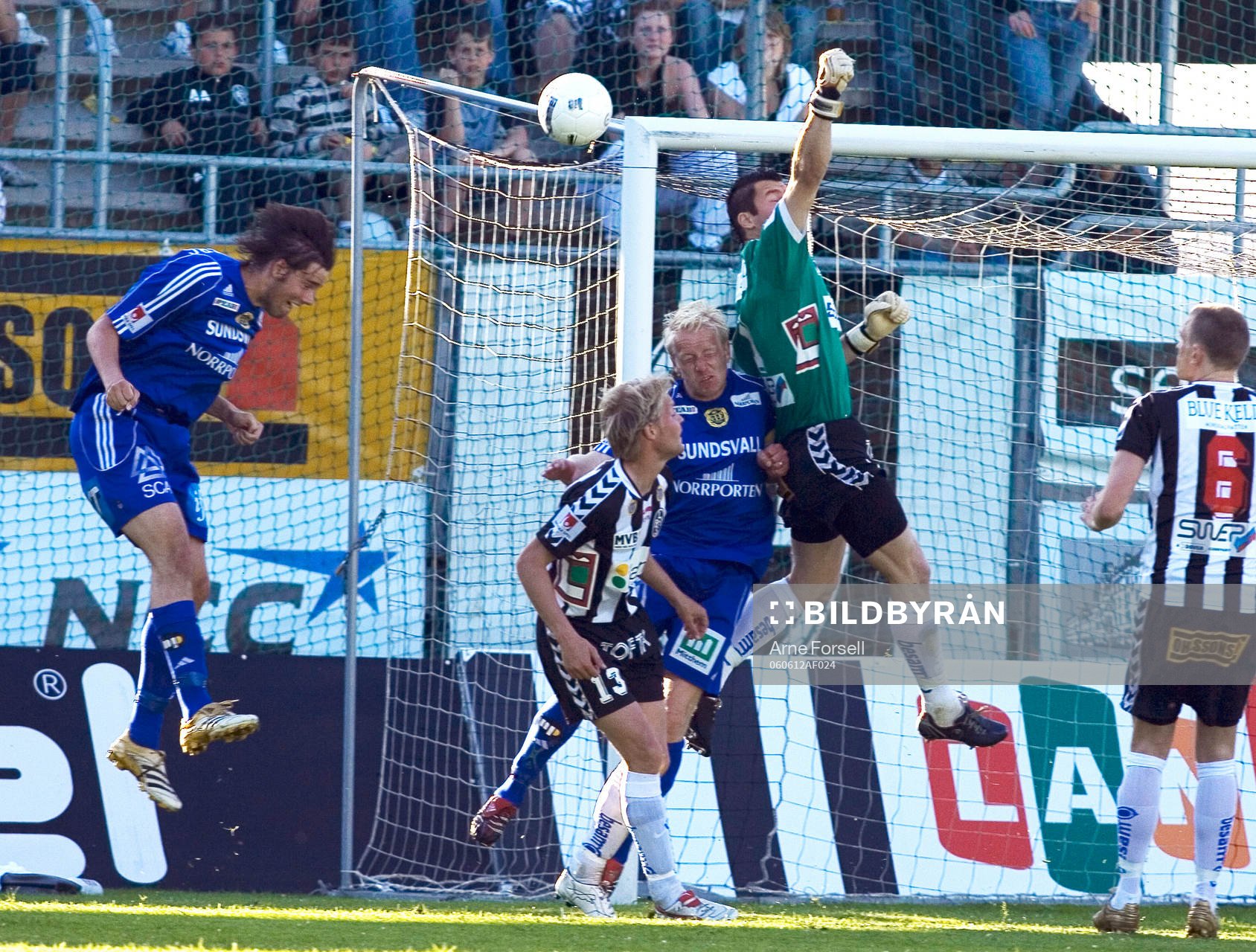 Fotboll, Superettan, Landskrona - Sundsvall. Lee Baxter,