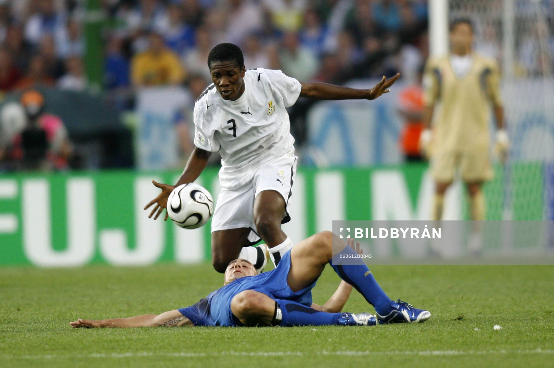 Asamoah Gyan, Ghana och Fabio Cannavaro, Italien