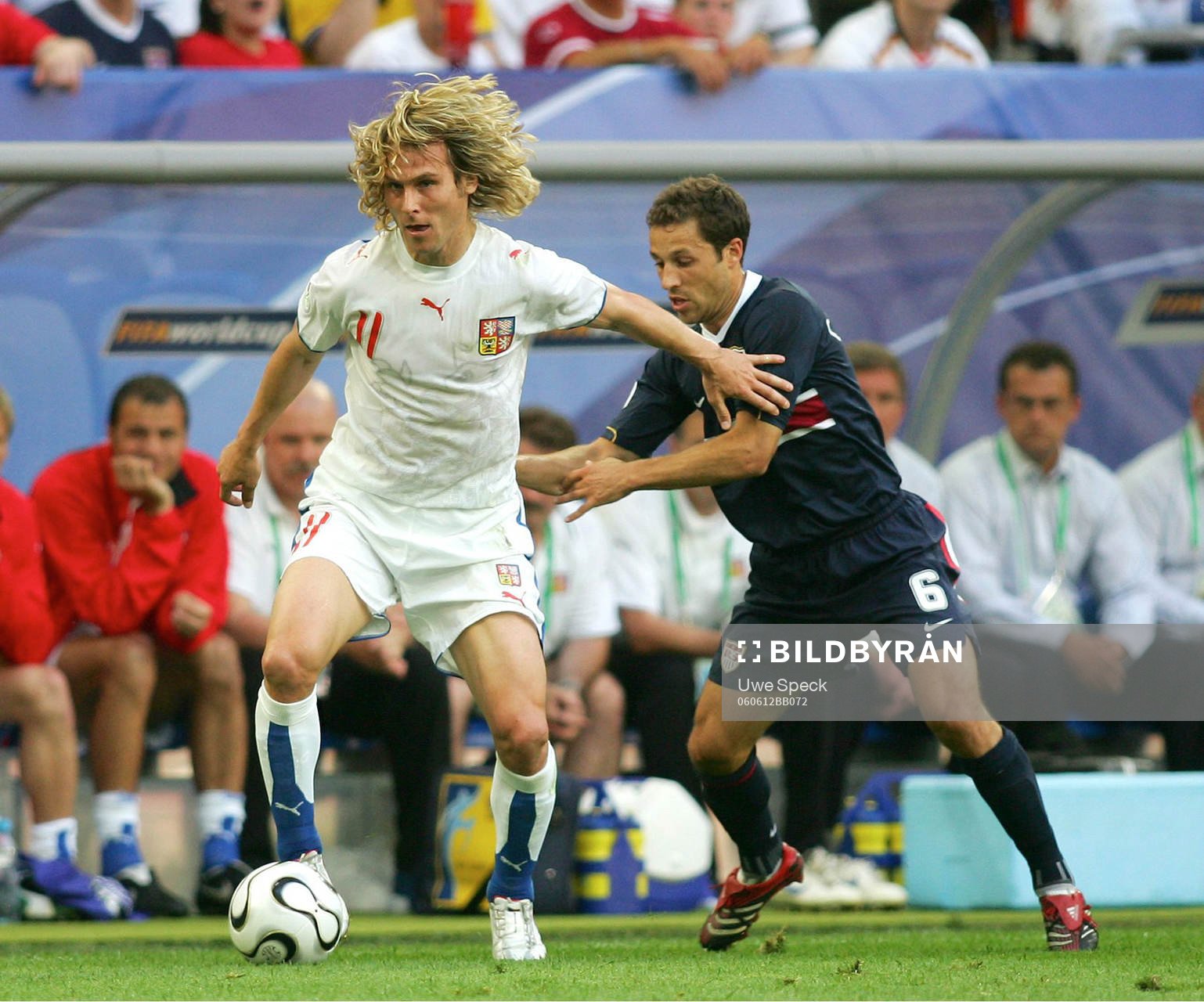 Pavel Nedved, Tjeckien och Steven Cherundolo, USA